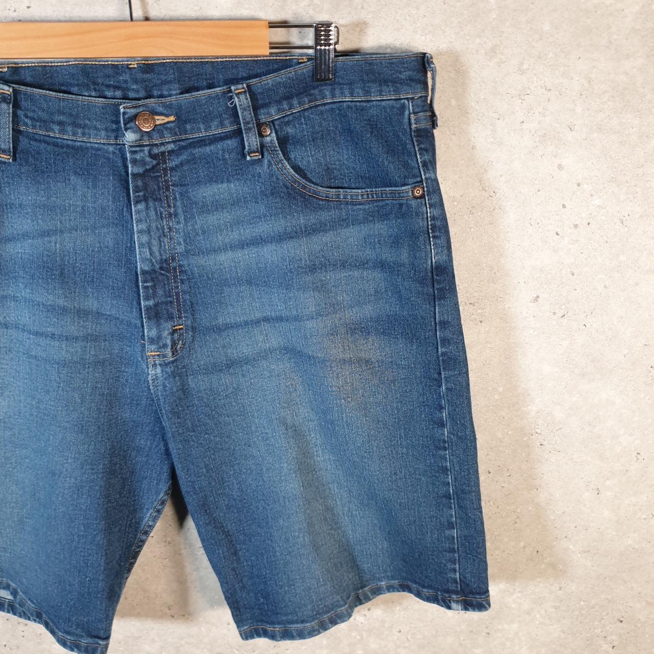 Vintage Wrangler Denim Shorts Jorts Cargo Men’s W40 Blue Baggy Cotton