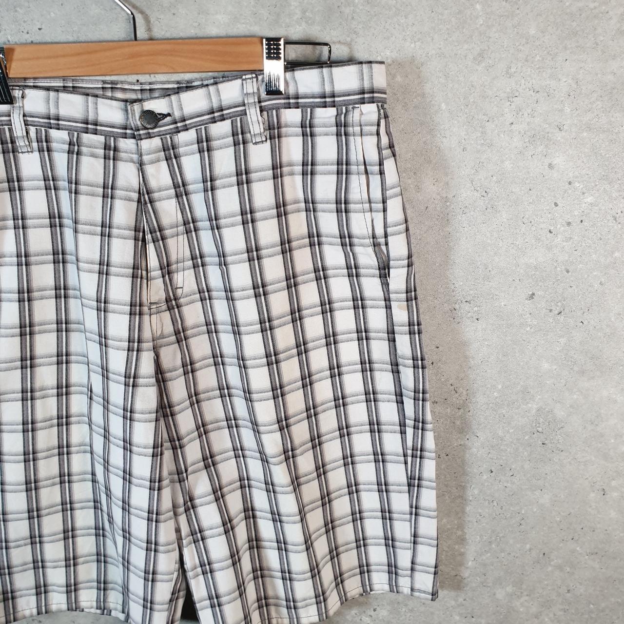 Vintage Dickies Baggy Chino Shorts Jorts Cargo Mens W34 Checkered Regular Fit