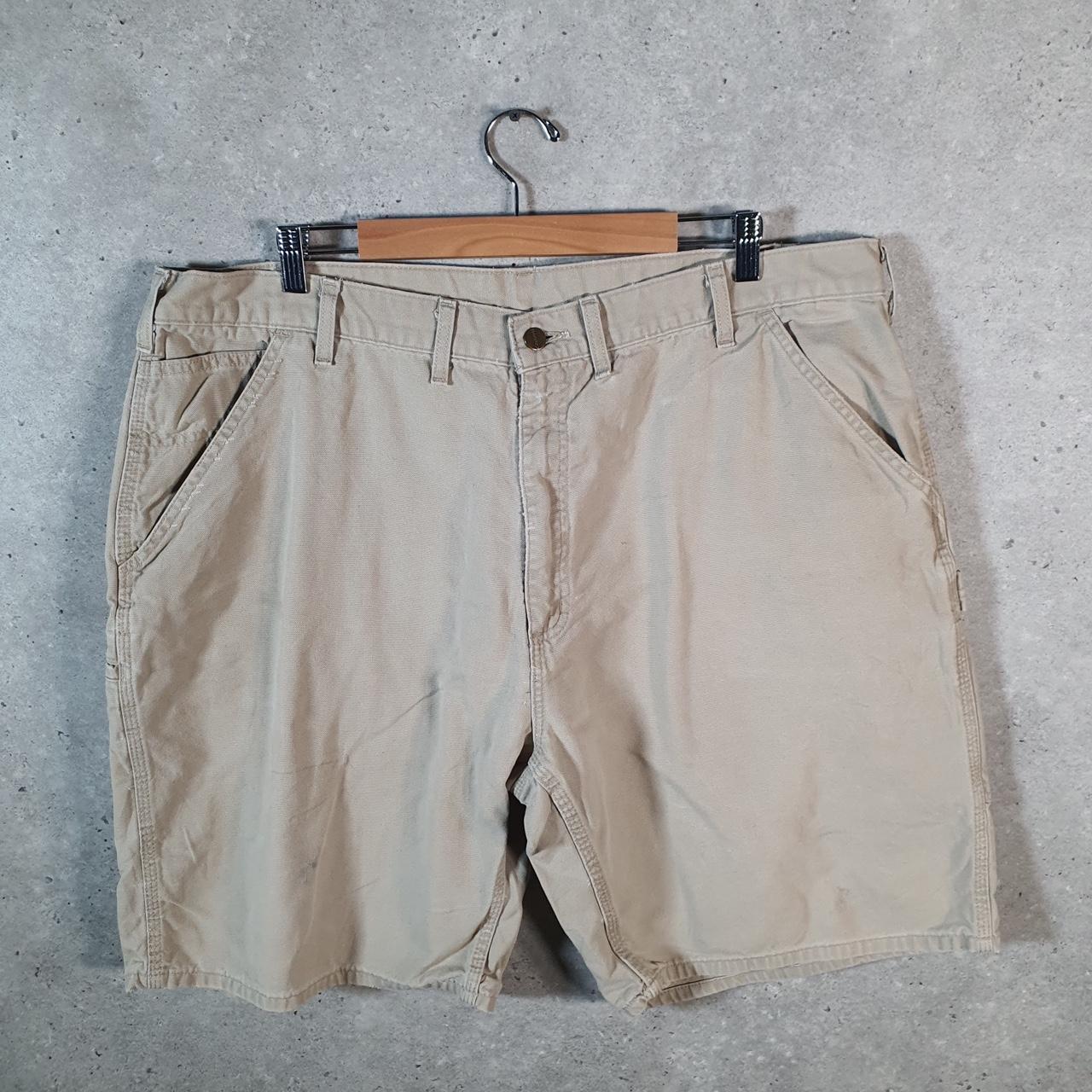 Vintage Carhartt Baggy Carpenter Shorts Jorts Cargo Men’s W44 Brown Relaxed Fit Workwear A4850