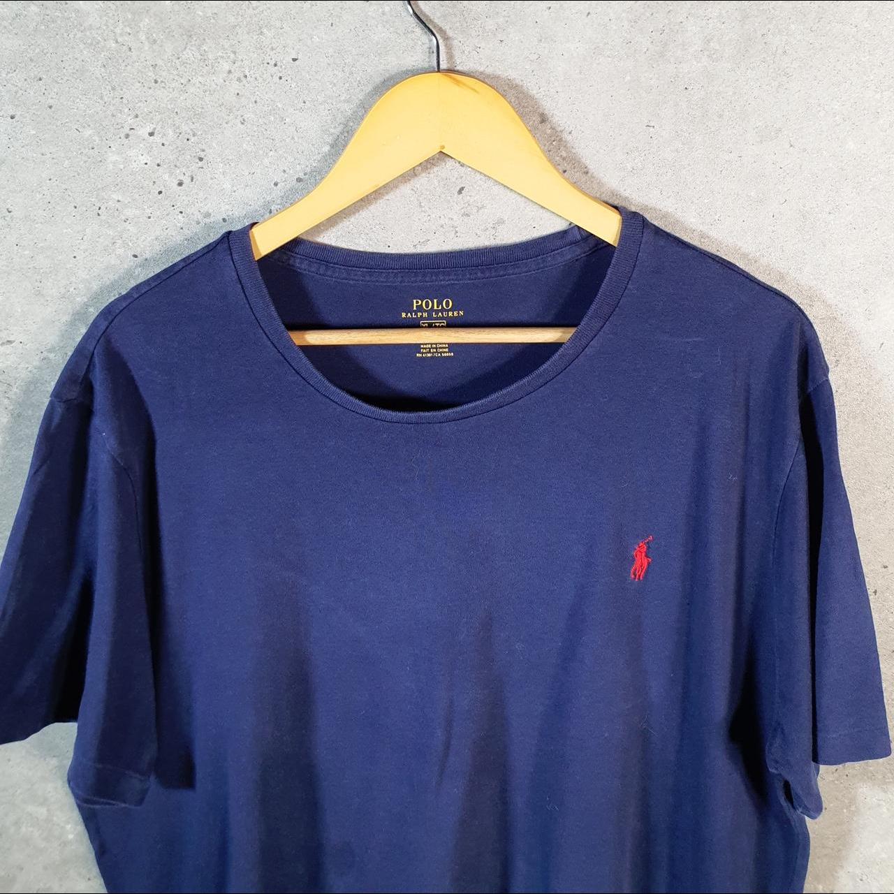 Vintage Ralph Lauren Polo Sport T Shirt Men’s XL Blue Classic Fit Embroidered Pony C8669