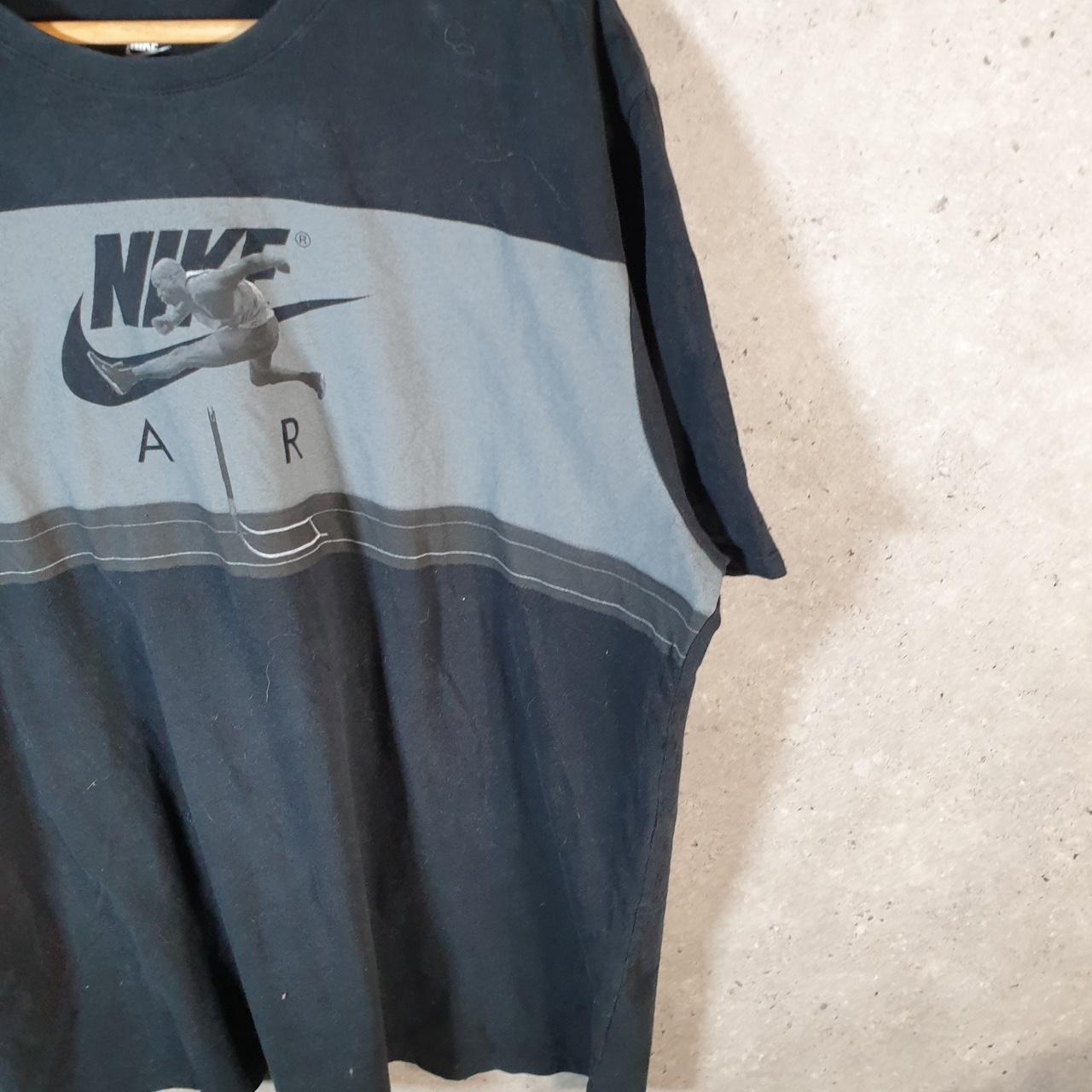 Vintage Nike Air Spellout Club T Shirt Men’s 2XL Black Swoosh Athletic