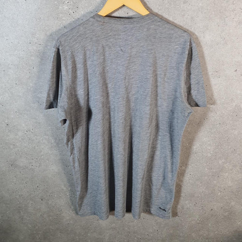 Vintage Adidas Ultimate T Shirt Men’s XL Grey Three Stripes Logo Athletic