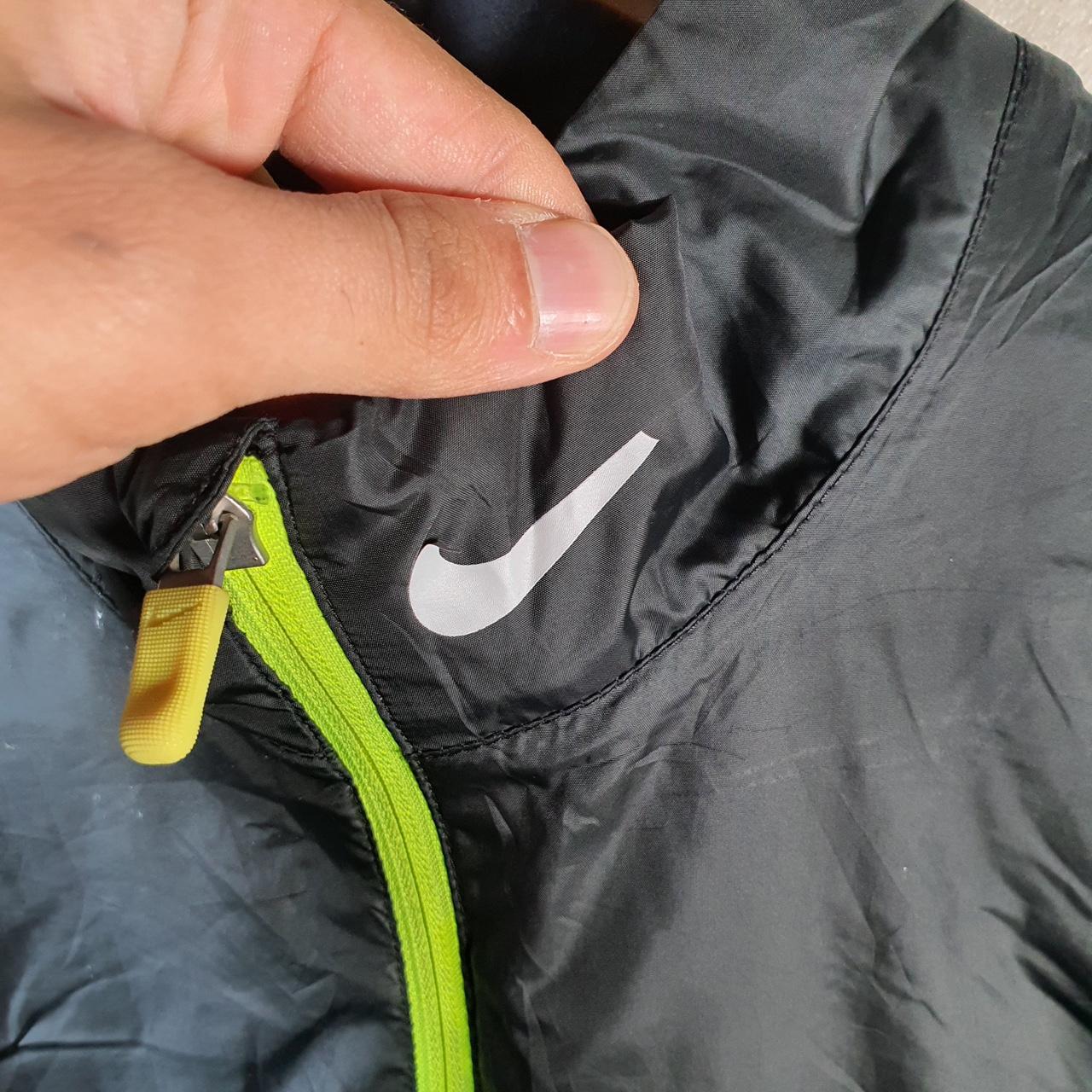 Vintage Nike Golf Windbreaker Track Jacket Mens Medium Black Swoosh Full Zip USA