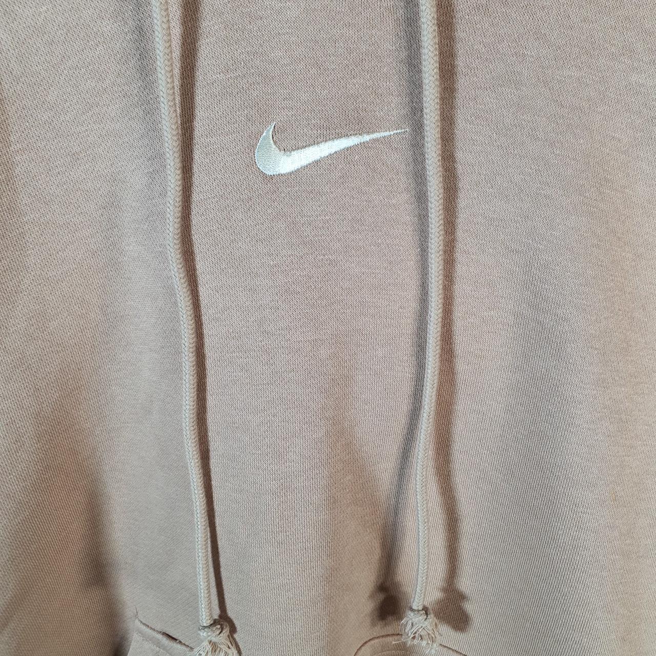 Vintage Nike Centre Swoosh Embroidered Hoodie Men’s XS Brown Y2K Pullover