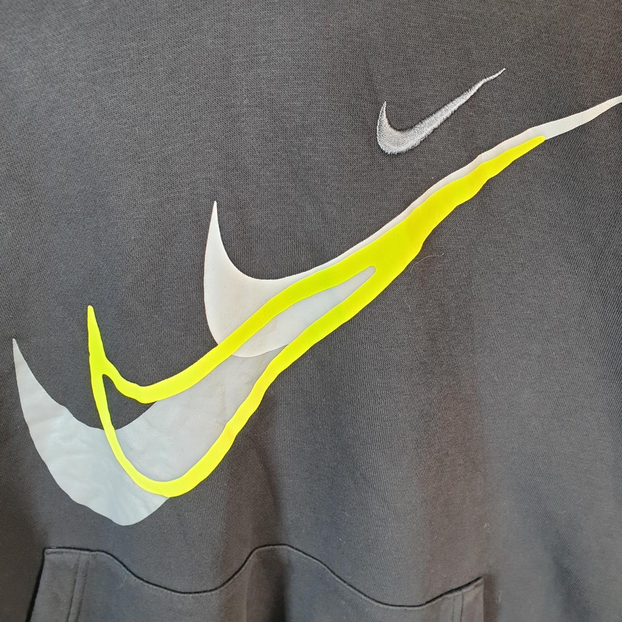 Vintage Nike Club Embroidered Hoodie Men’s Large Black Swoosh Y2K Pullover