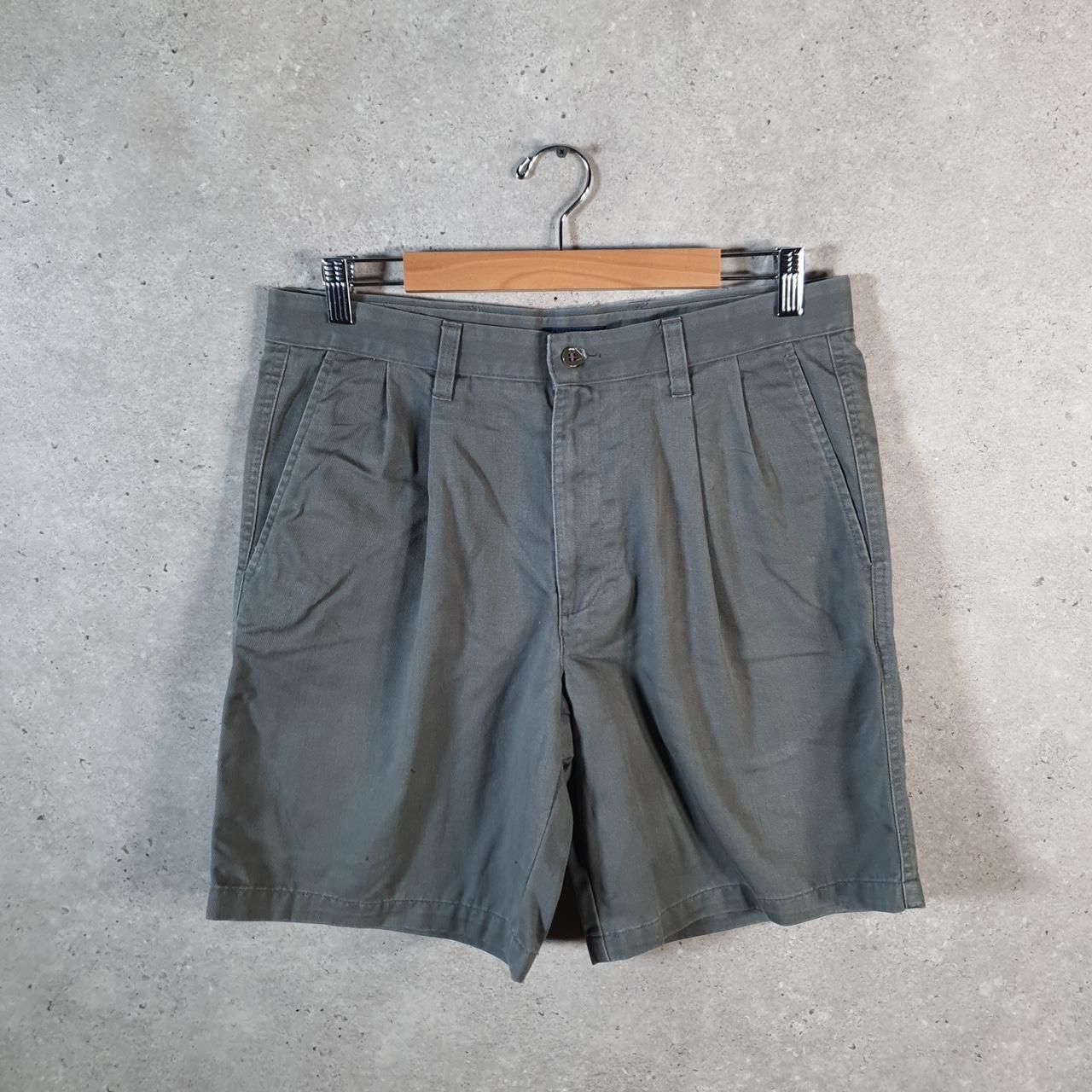 Vintage Dockers Chino Shorts Jorts Cargo Men’s W32 Grey Baggy Cotton A4417