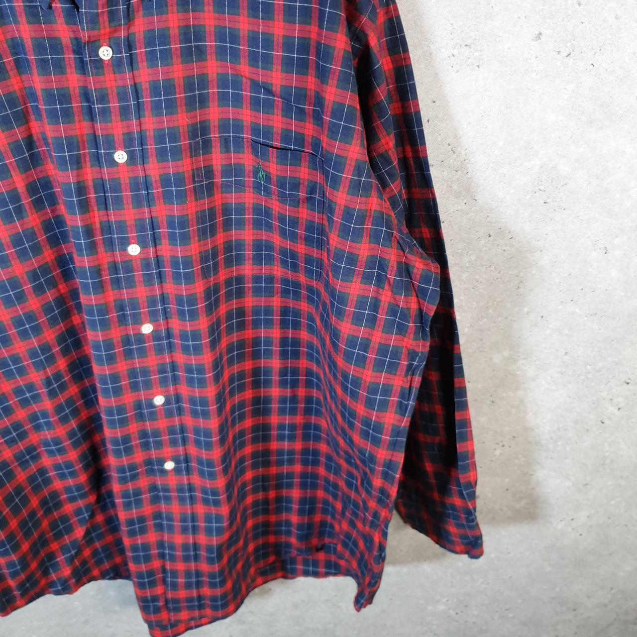 Vintage Ralph Lauren Button Down Shirt Men’s XL Checkered Blake Pony Cotton