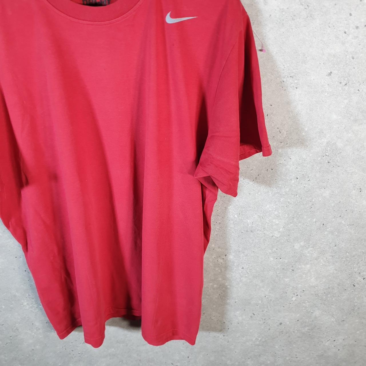 Vintage Nike Dri Fit Club T Shirt Men’s XL Red Logo Swoosh Athletic