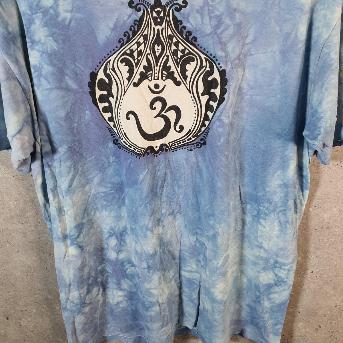 Vintage Anvil USA Graphic Tie Dye Single Stitch T Shirt Men’s Large Blue Big Fish Vintage