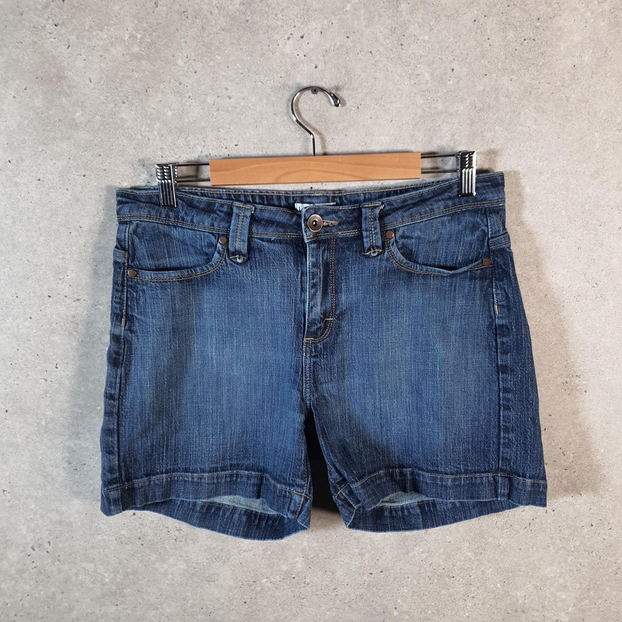 Vintage Lee Low Rise Baggy Shorts Jorts Cargo Womens W32 Blue Relaxed Denim A4553