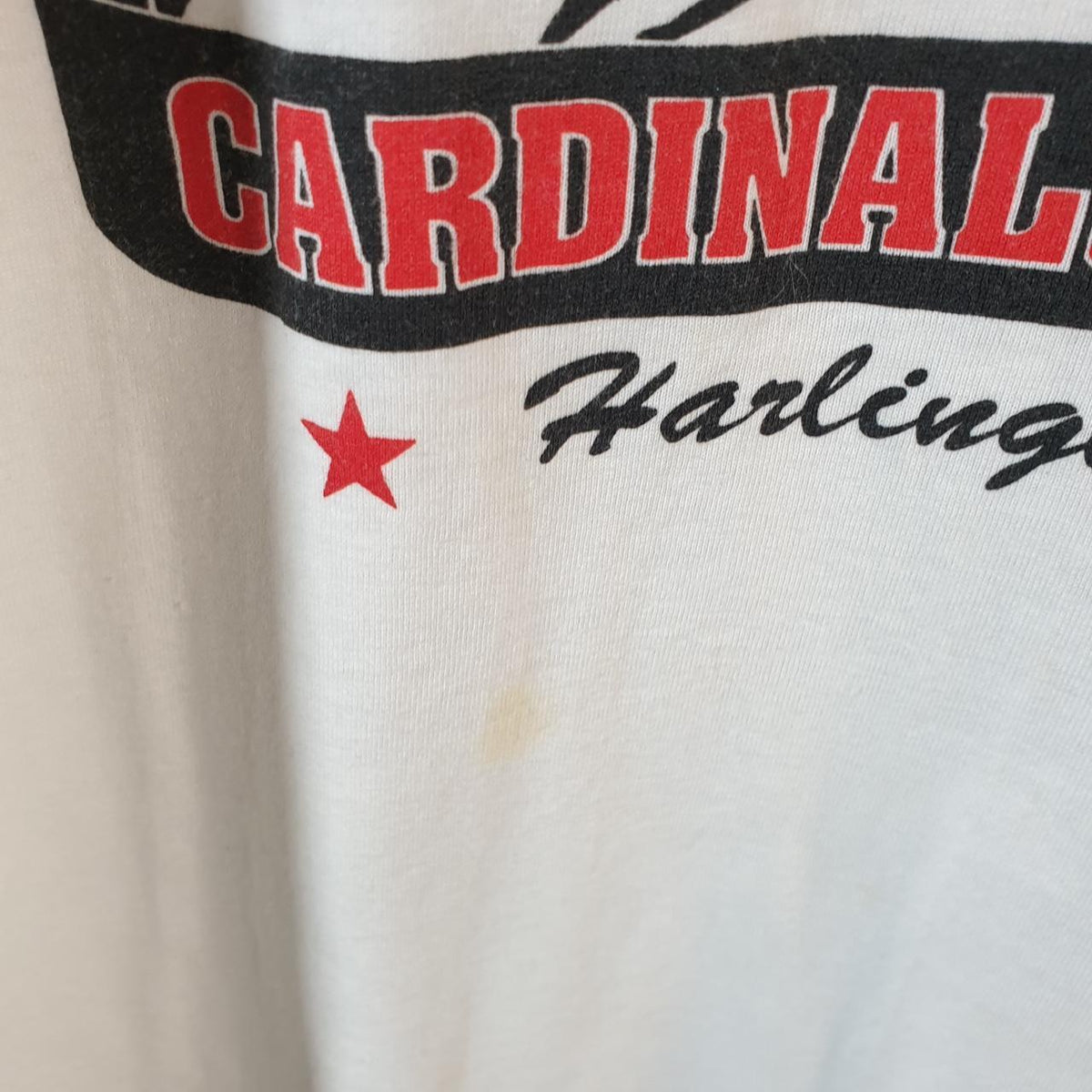 Vintage Fruit of the Loom 1993 Bird Bowl Cardinals Hawks Single Stitch T Shirt Men’s XL White C8043