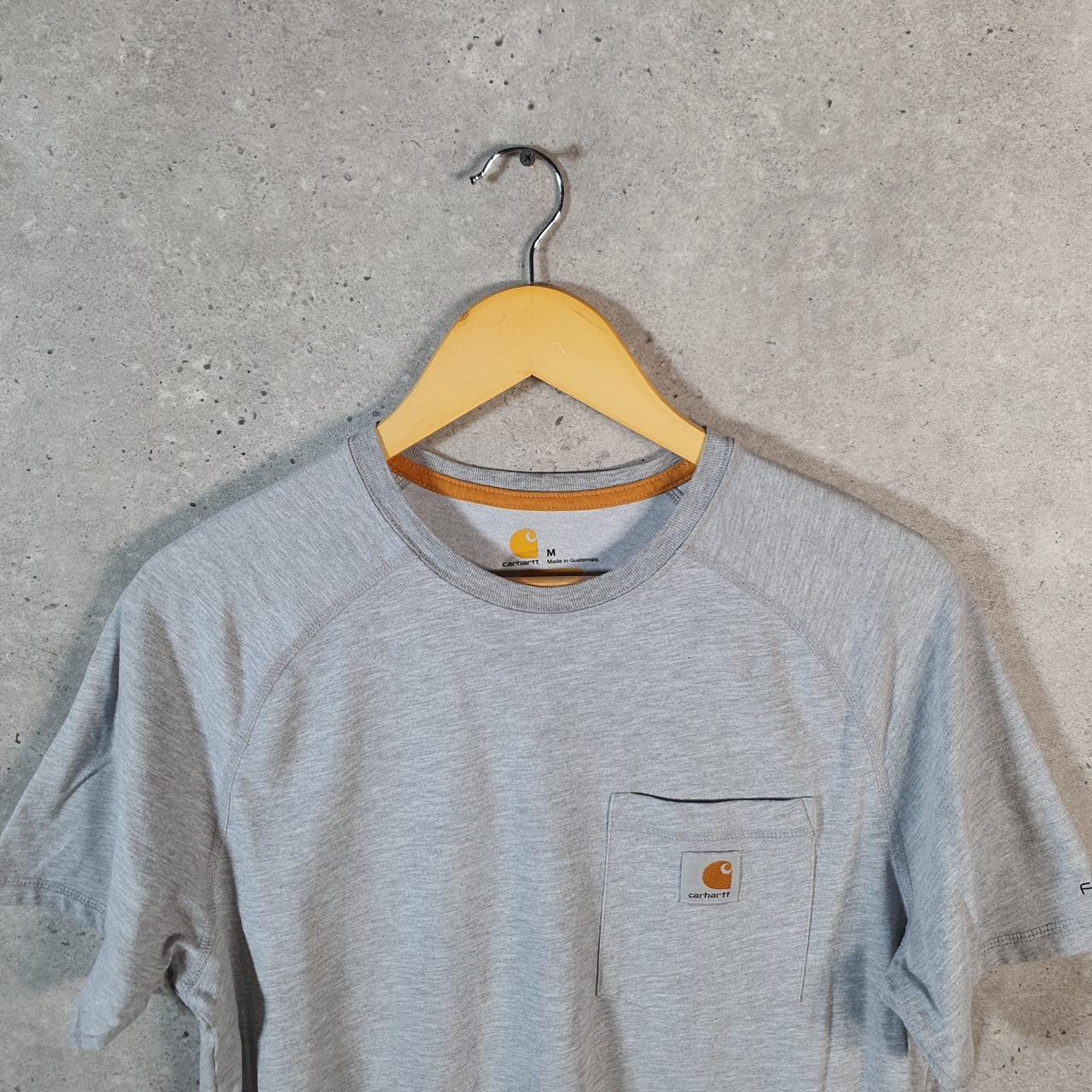 Vintage Carhartt Pocket T Shirt Men’s Medium Grey Workwear Chore Utility Relaxed Fit C9288