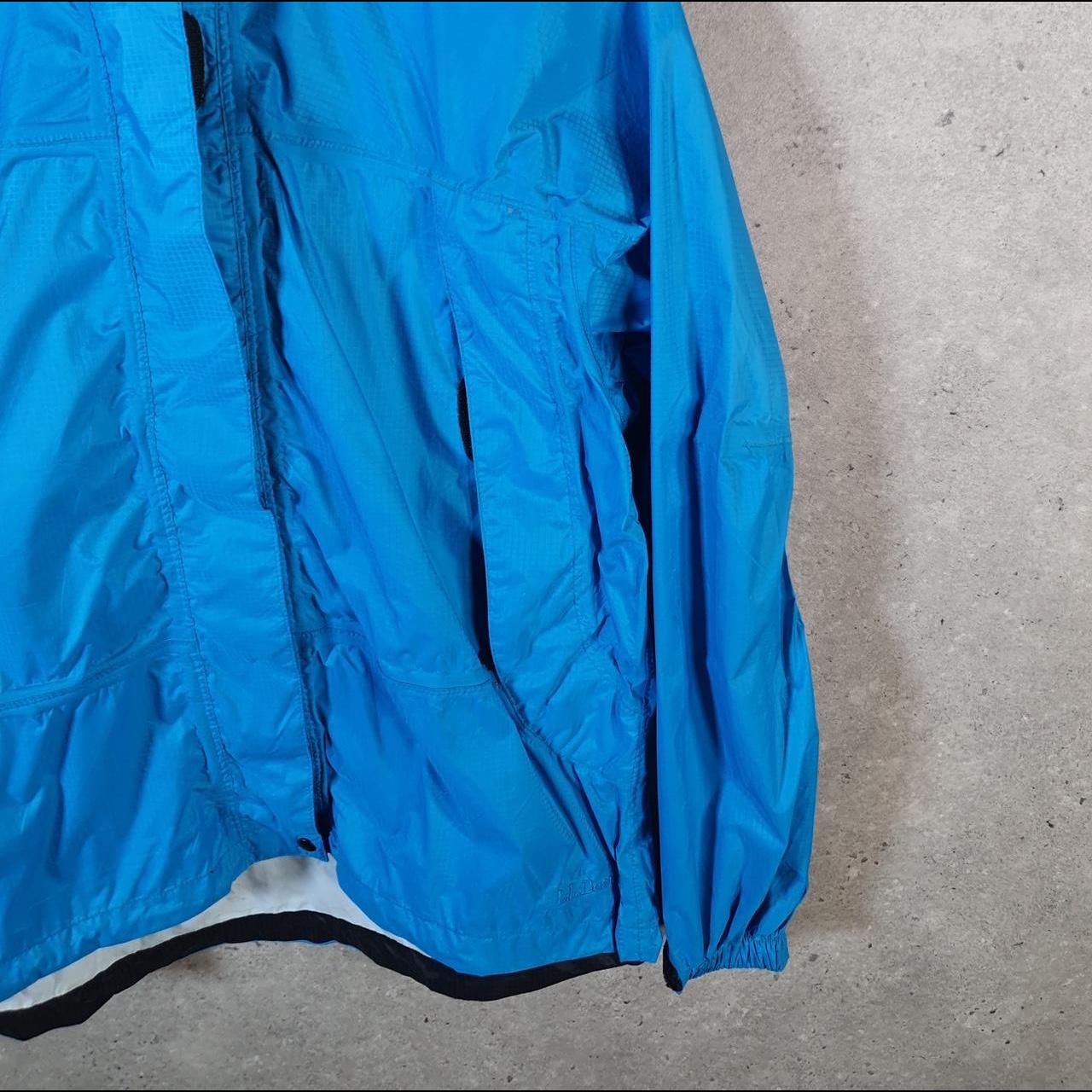 Vintage L.L. Bean Outdoors Nylon Jacket Womens Medium Blue Waterproof Hooded
