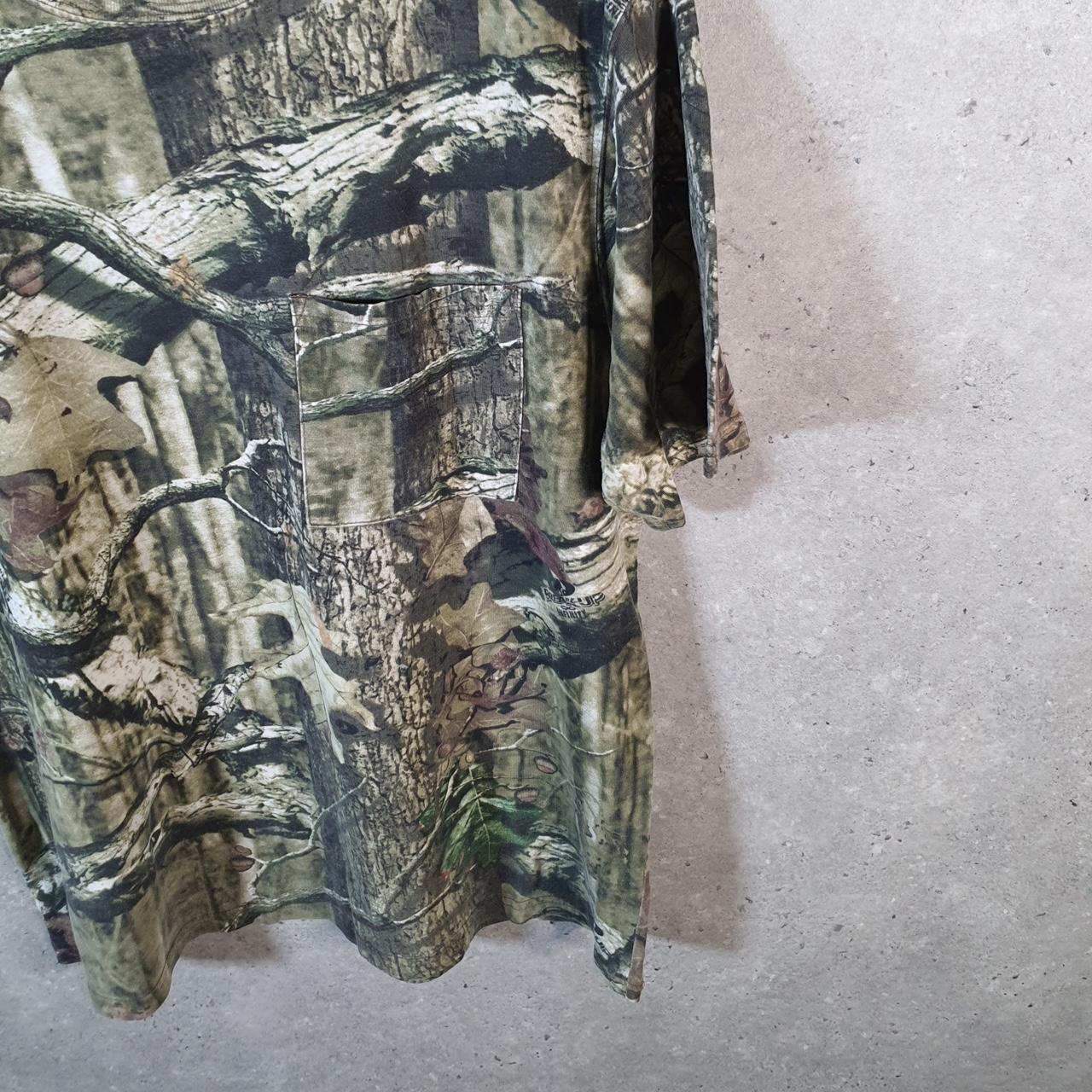 Vintage RealTree Camoflauge T Shirt Mens Large Camo Short Sleeve