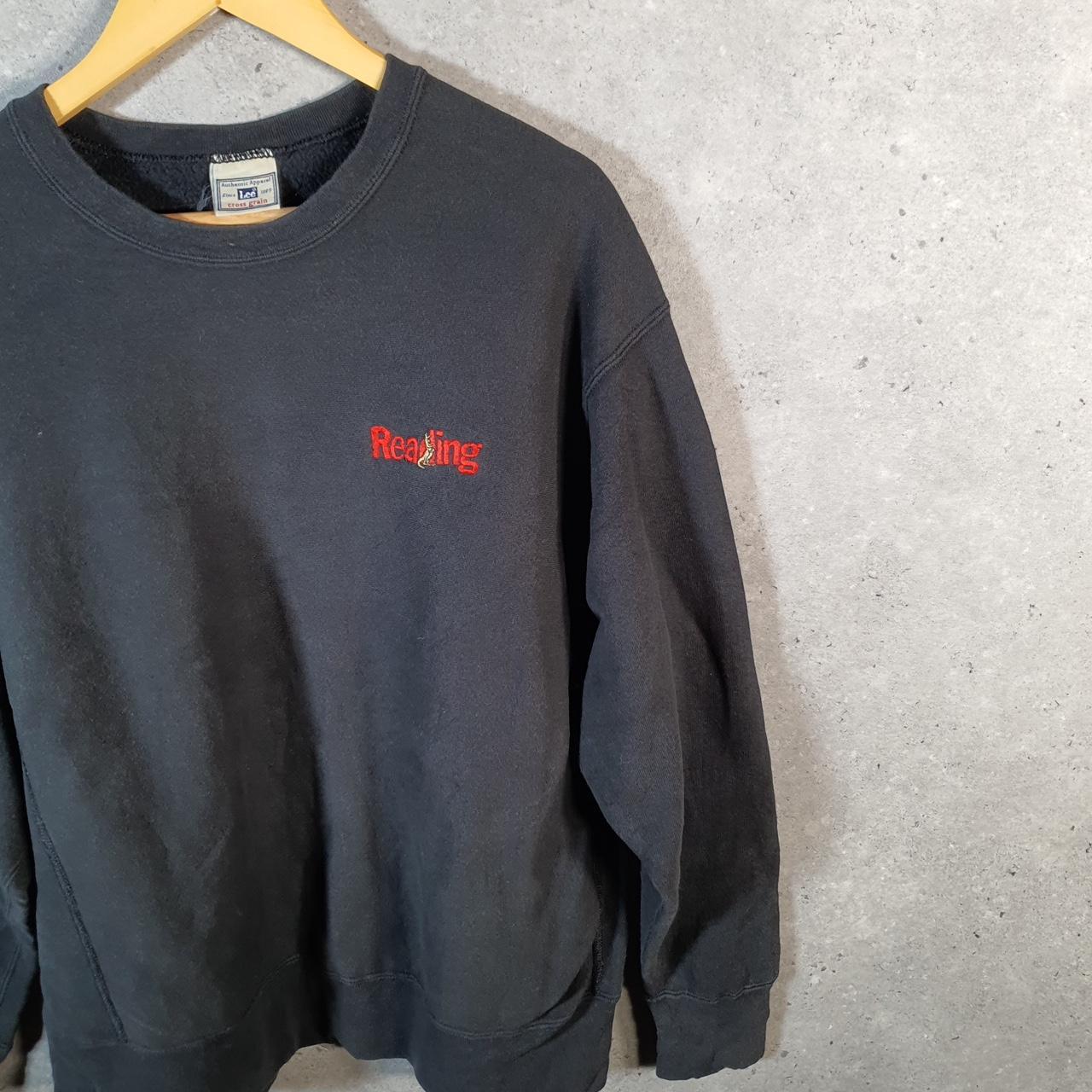 Vintage Lee Cross Grain Sweatshirt Men’s Large Black USA Reading Pullover