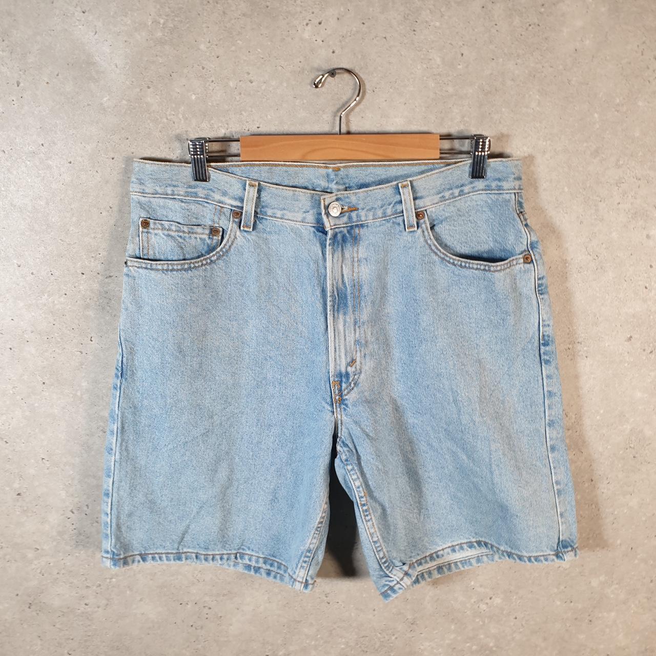 Vintage Levi’s 550 Baggy Shorts Jorts Cargo Mens W36 Blue Relaxed Denim