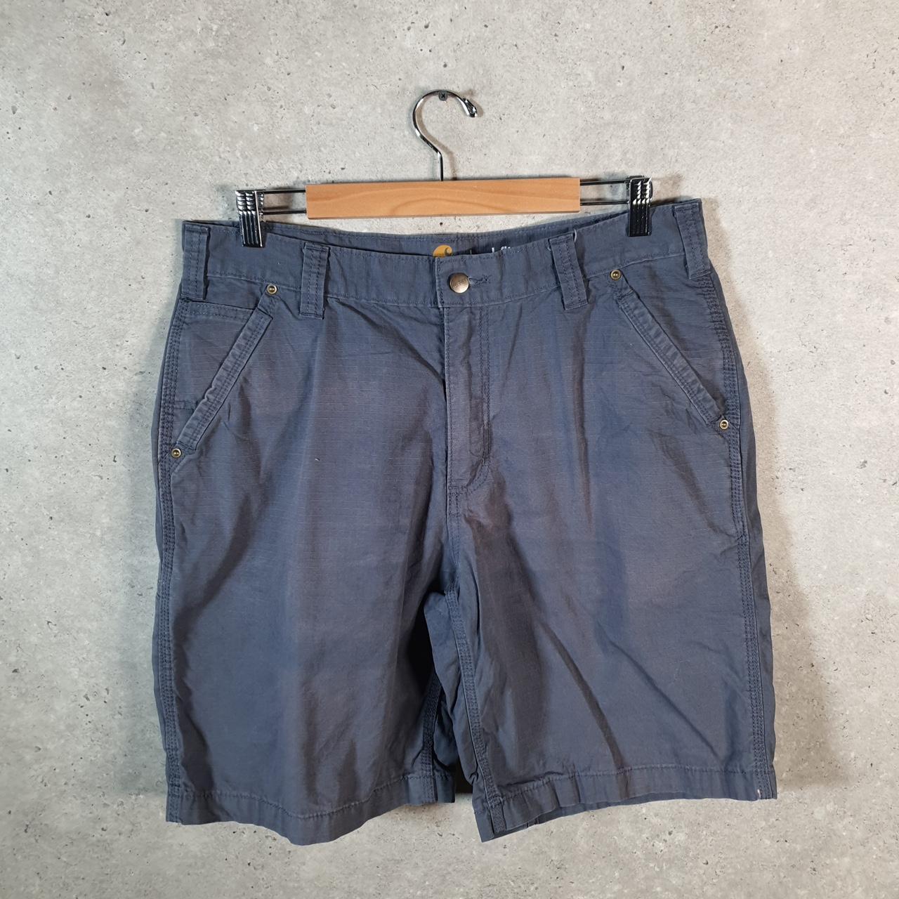 Vintage Carhartt Baggy Carpenter Shorts Jorts Cargo Men’s W36 Grey Relaxed Fit Workwear A4873