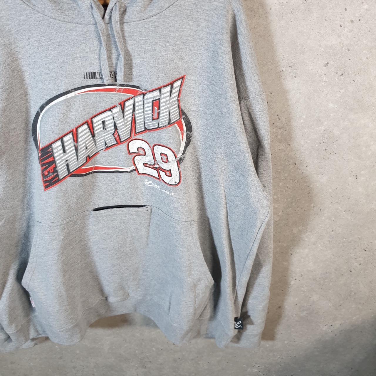 Vintage chase Authentics Nascar Kevin Harvick Hoodie Mens 2XL Grey Pullover USA