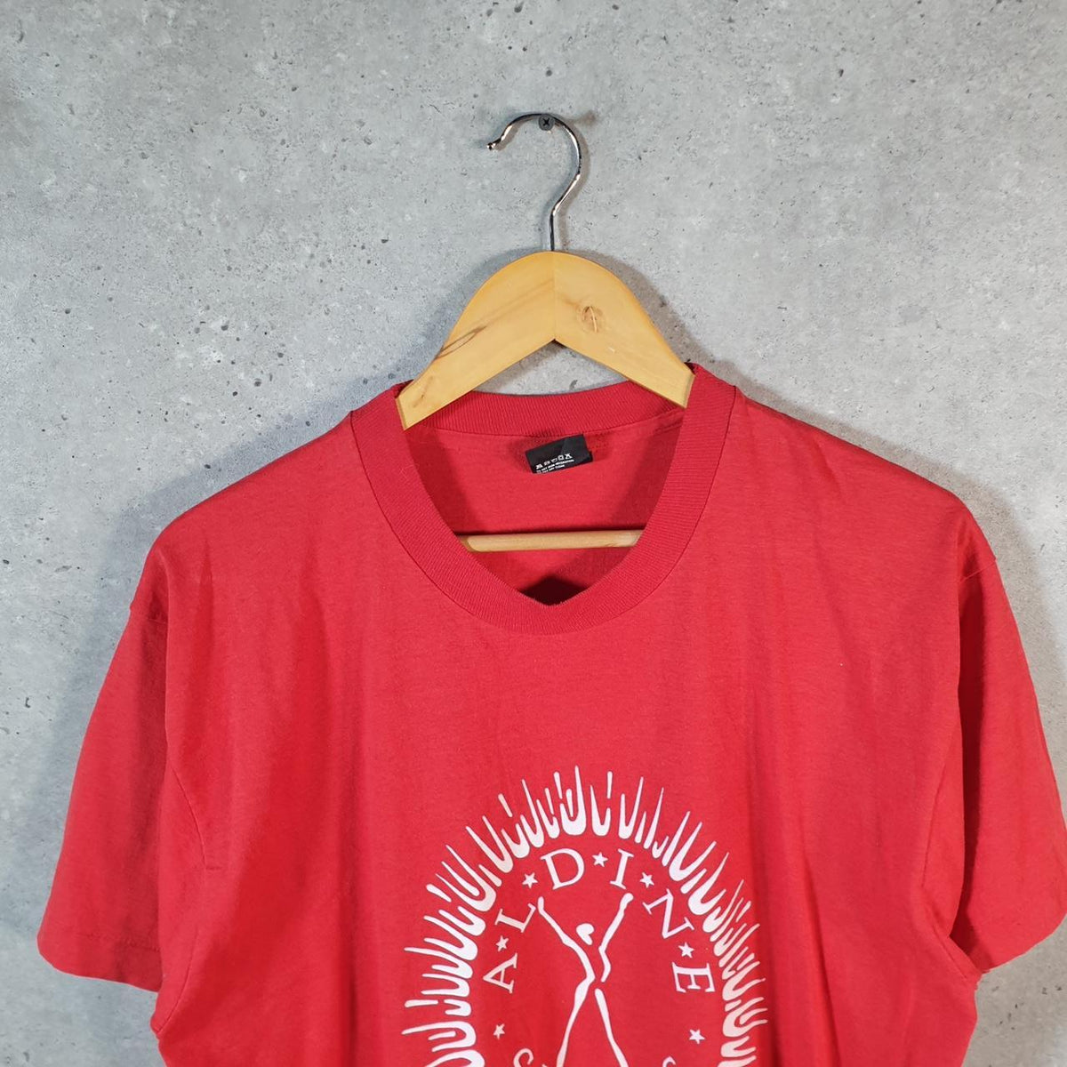 Vintage Screen Stars Aldine Sings 90s USA Single Stitch T Shirt Men’s XL Red C8152