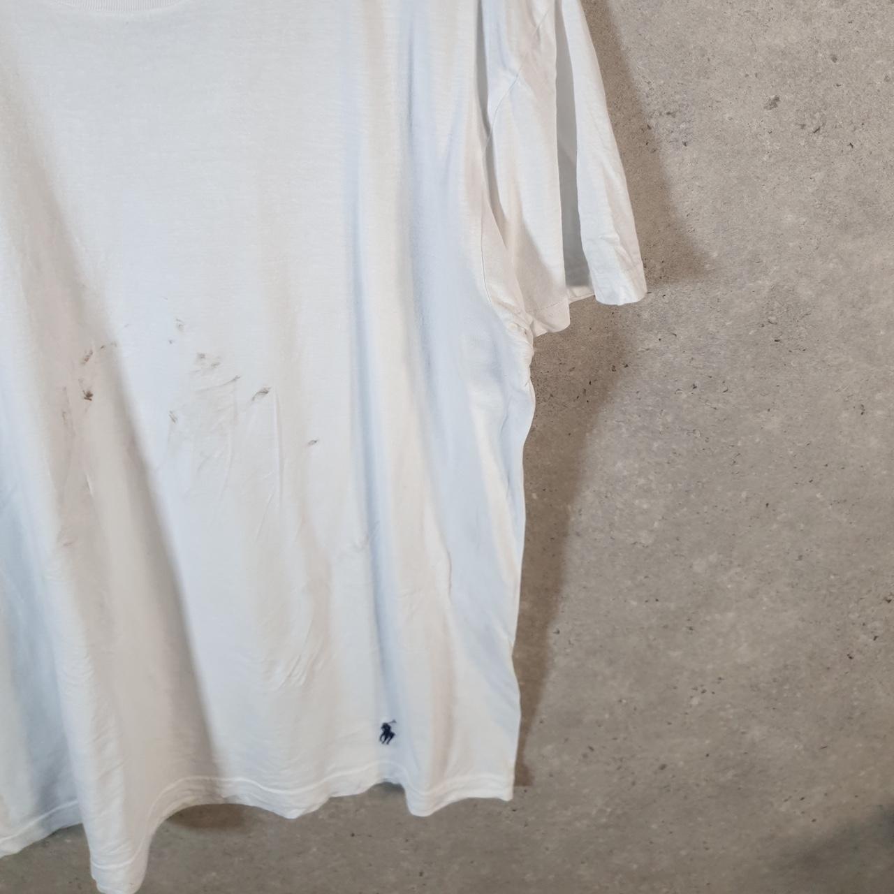 Vintage Ralph Lauren T Shirt Men’s Large White Classic Fit Embroidered Pony