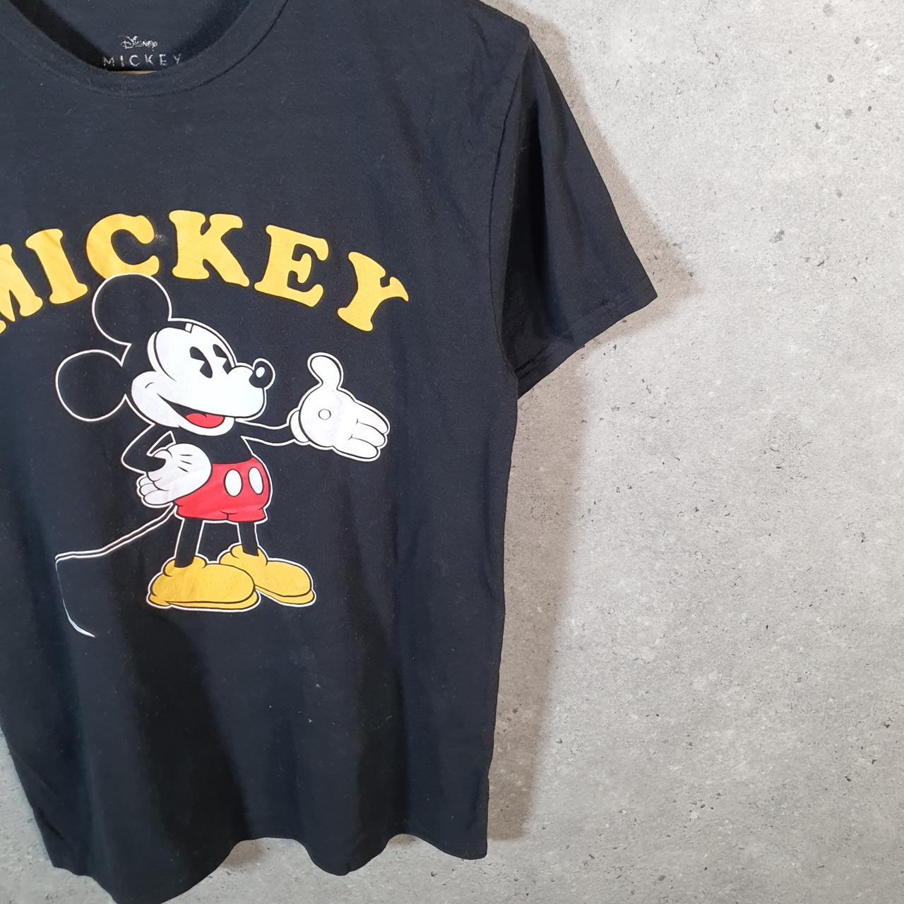 Vintage Disney Land Mickey Mouse T Shirt Men’s Medium Black Logo Graphic Cartoon
