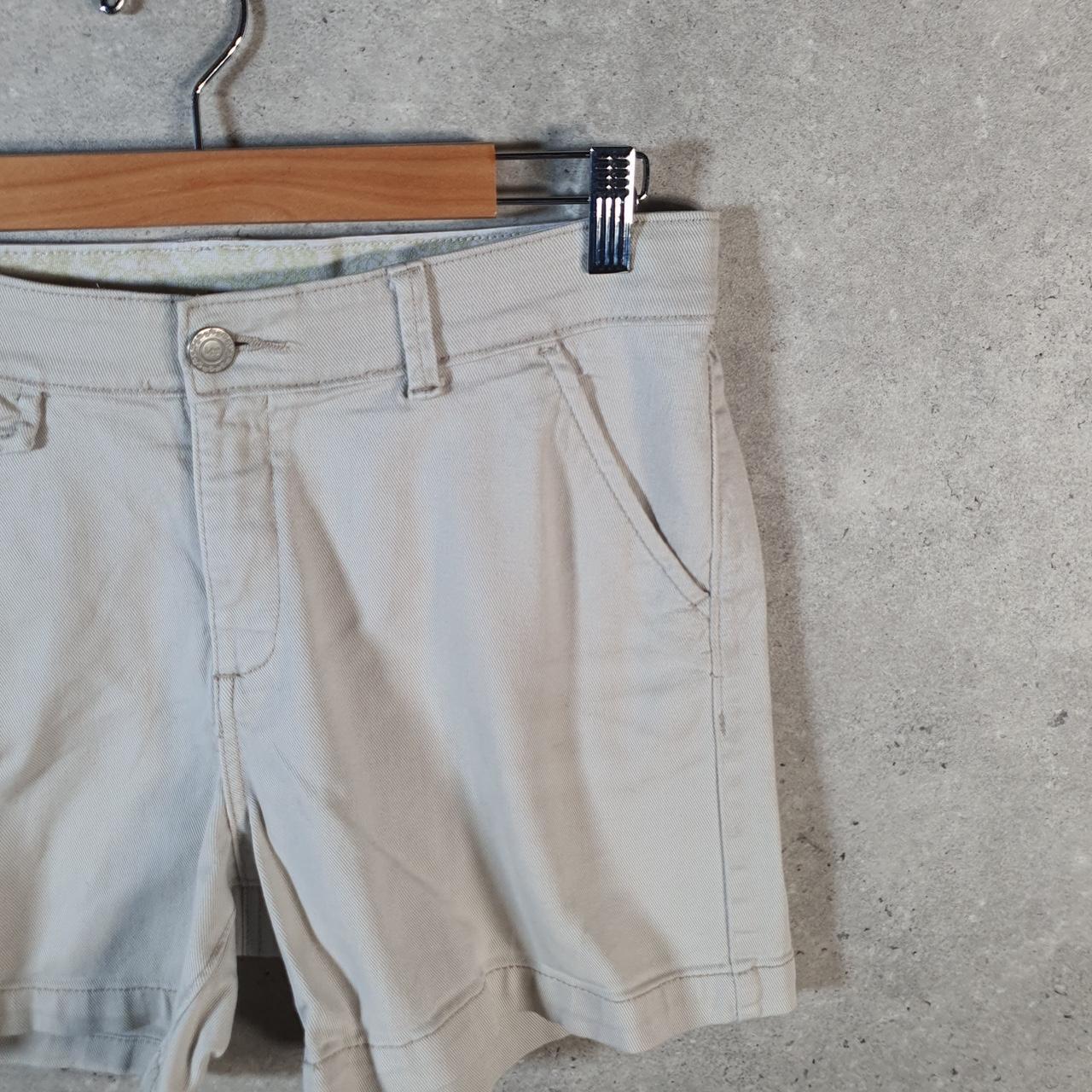 Vintage Lee Baggy Shorts Jorts Cargo Womens W32 Beige Relaxed Cargo