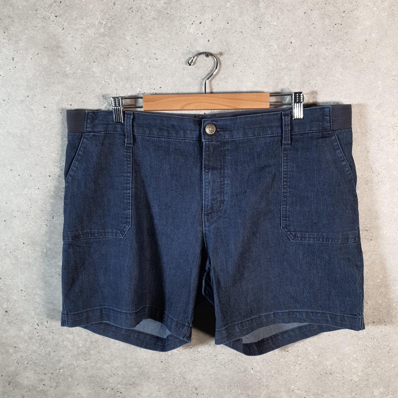 Vintage Lee Chino Shorts Jorts Cargo Womens W40 Blue Baggy Cotton A4420