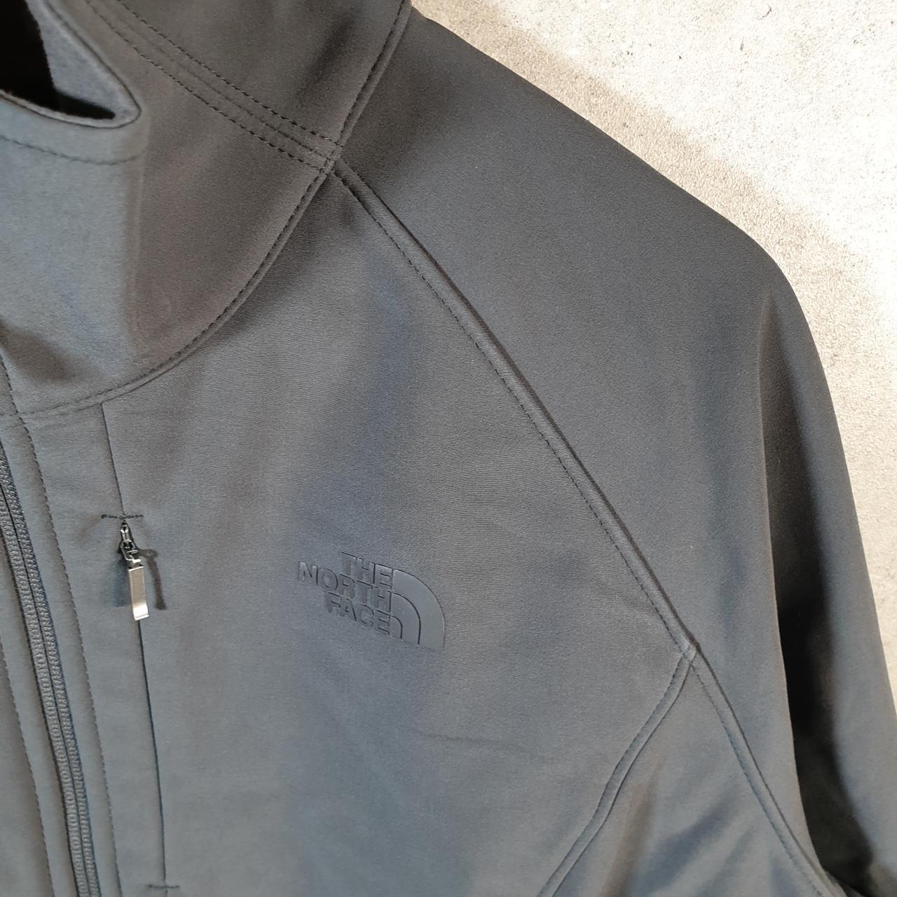 Vintage The North Face TNF Soft Shell Jacket Womens XL Grey Full Zip Logo