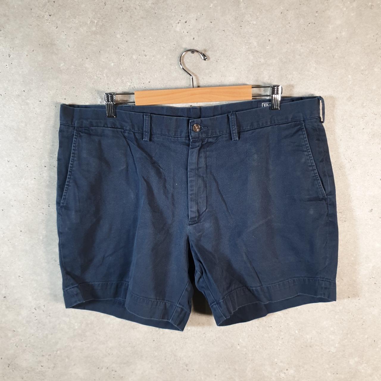Vintage Ralph Lauren Polo Shorts Jorts Chino Cargo Men’s W40 Navy Blue Baggy Cotton