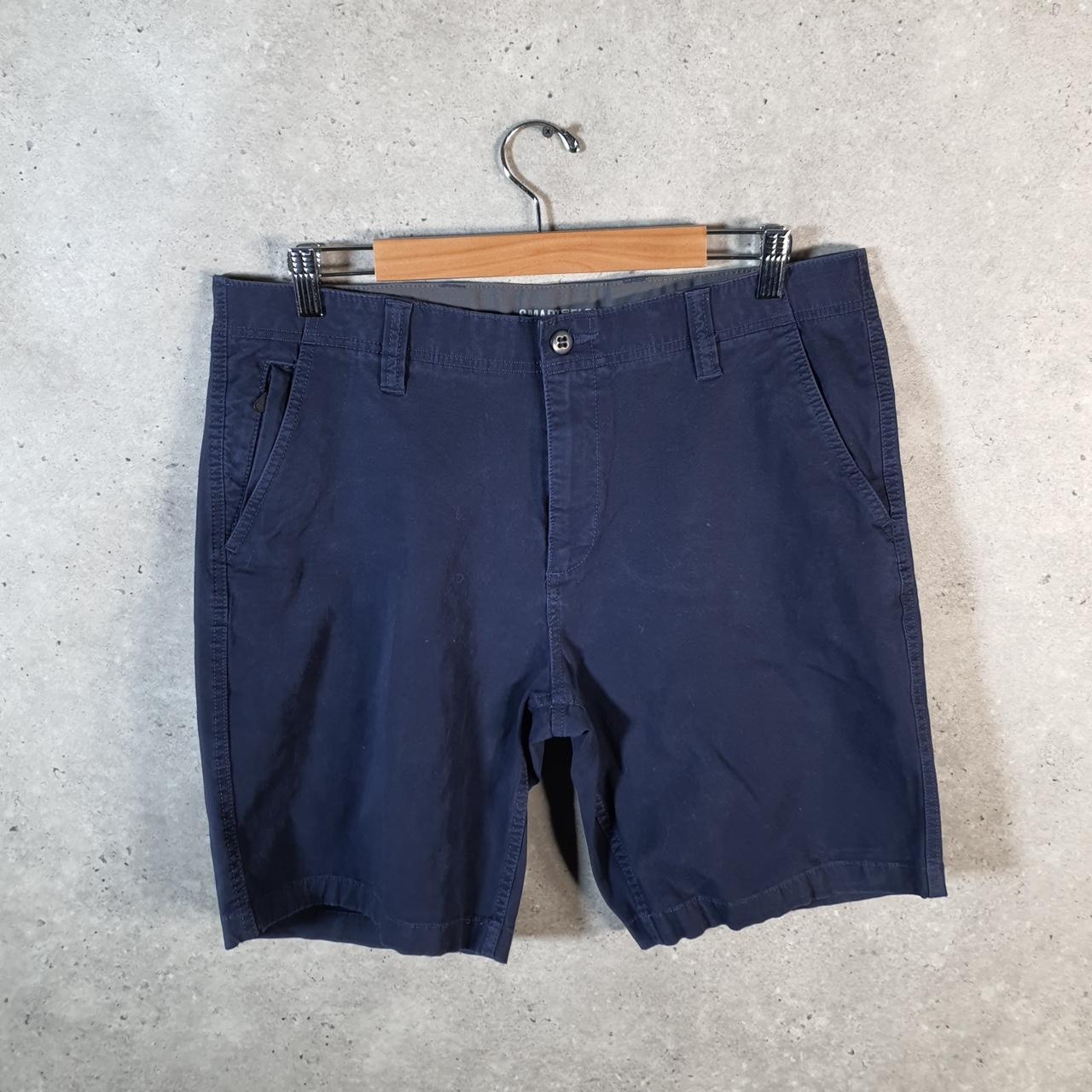 Vintage Dockers Golf Chino Shorts Jorts Cargo Men’s W36 Navy Blue Baggy Cotton