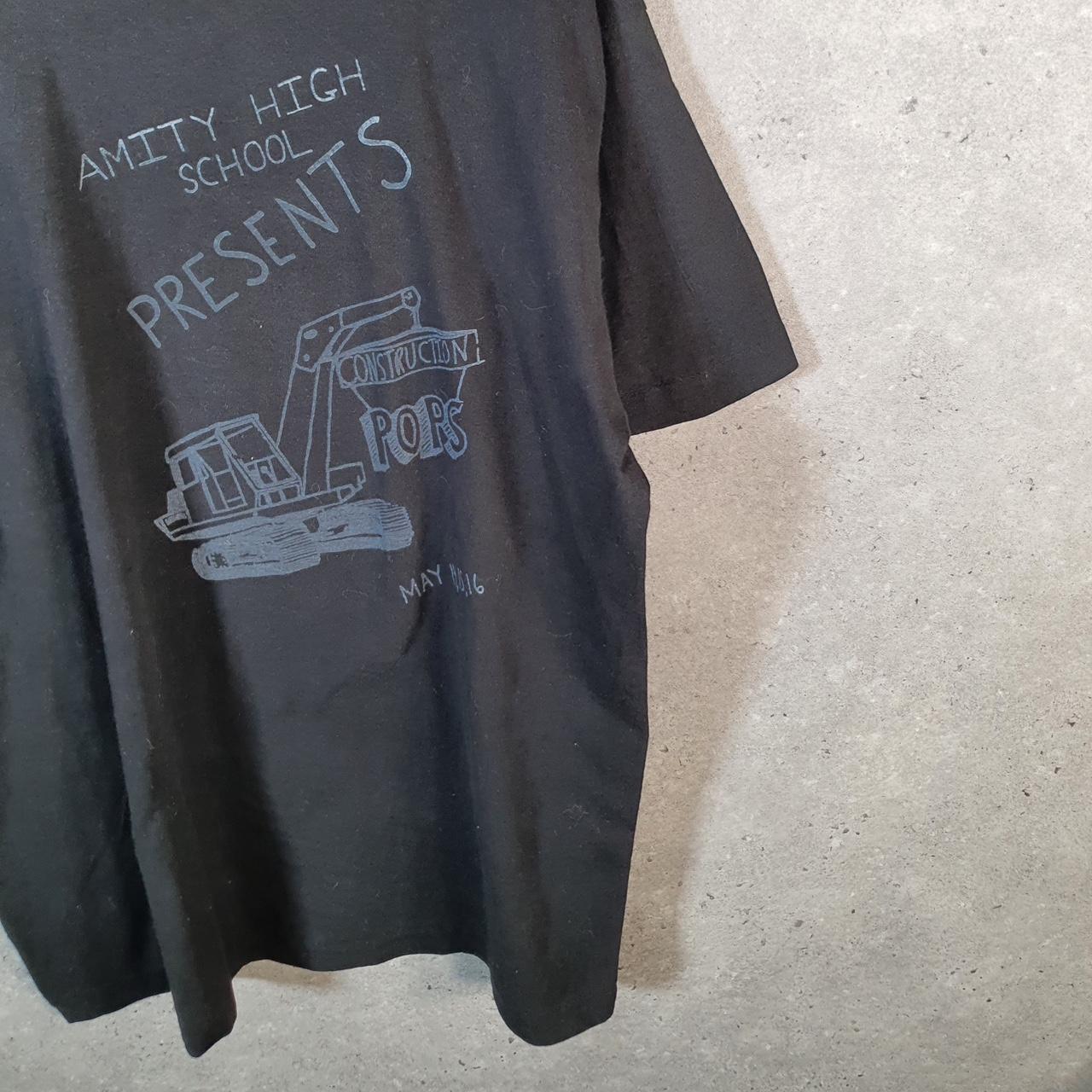 Vintage Fruit Of The Loom Construction Digger 90s USA Single Stitch T Shirt Men’s XL Black