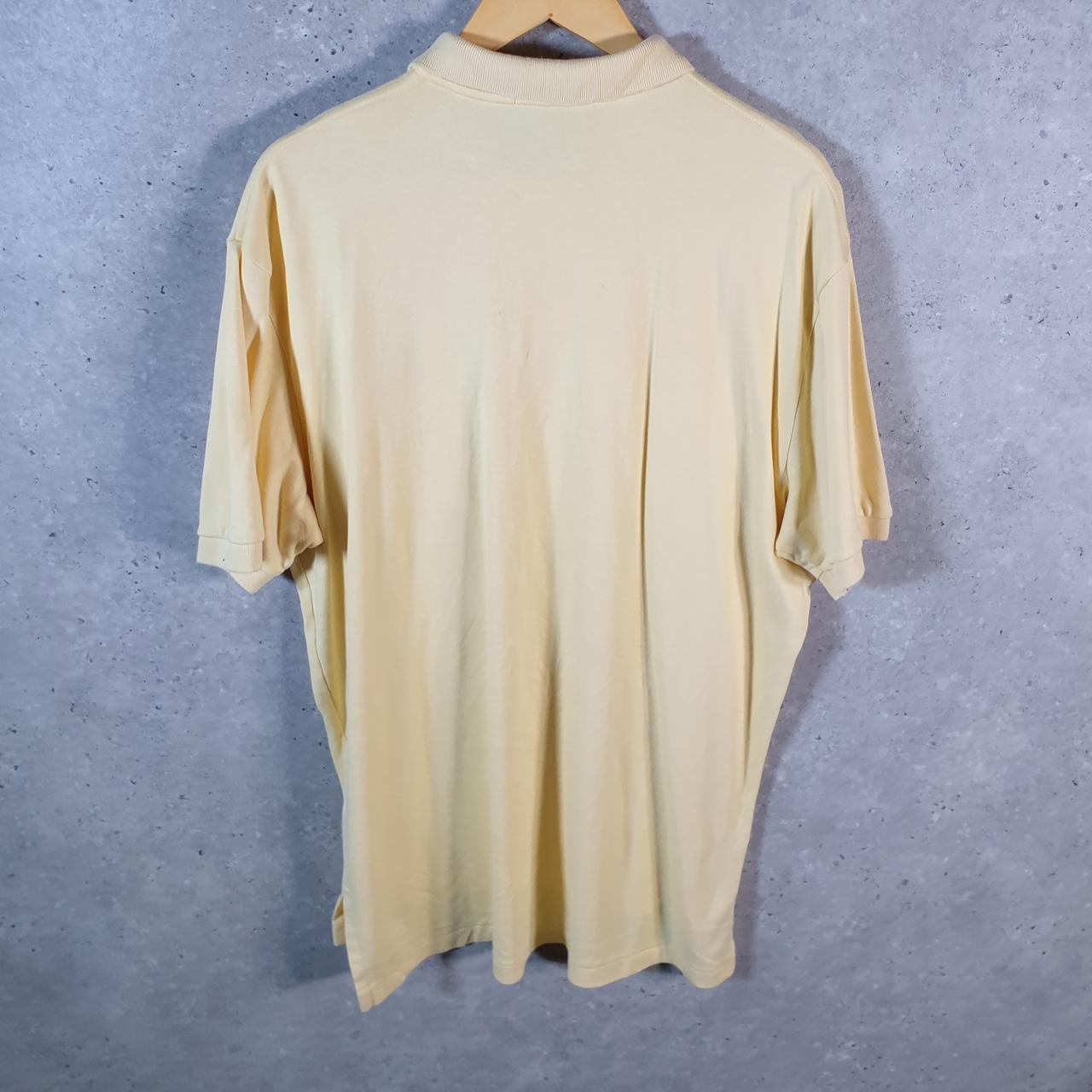 Vintage Ralph Lauren Polo Shirt Men’s Large Yellow Cotton Embroidered Pony