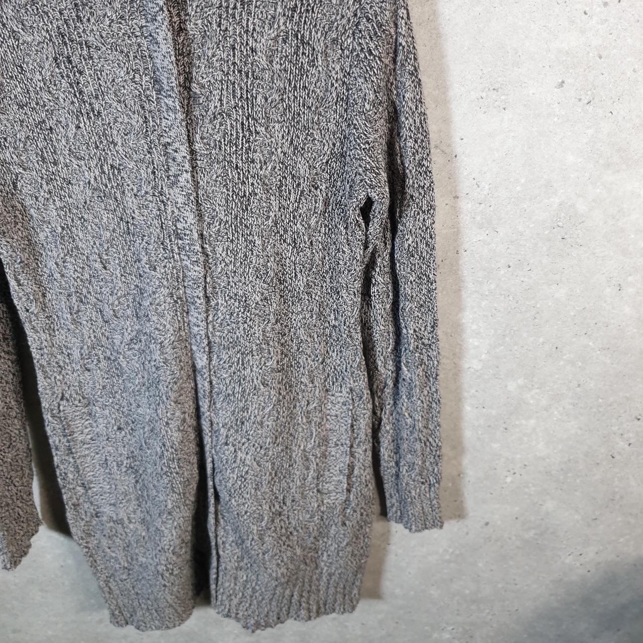 Vintage Patagonia Merino Cable Knit Cardigan Womens Small Grey Winter