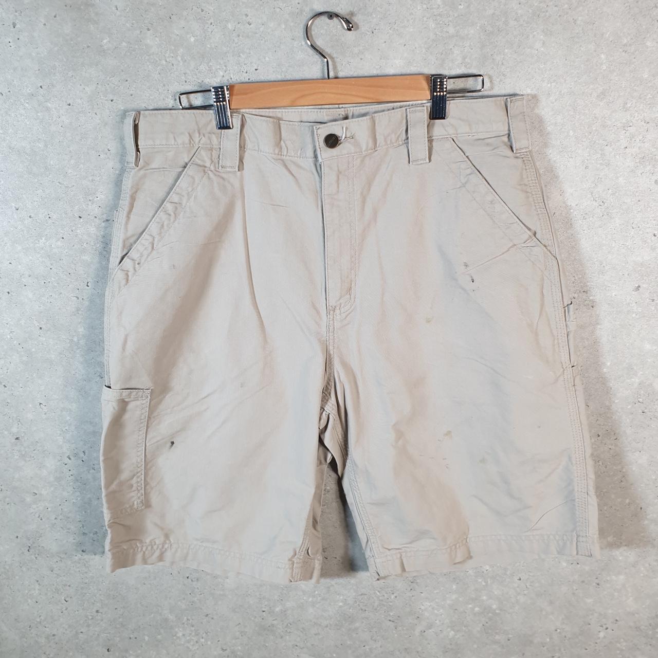 Vintage Carhartt Baggy Carpenter Shorts Jorts Cargo Men’s W36 Brown Original Fit Workwear