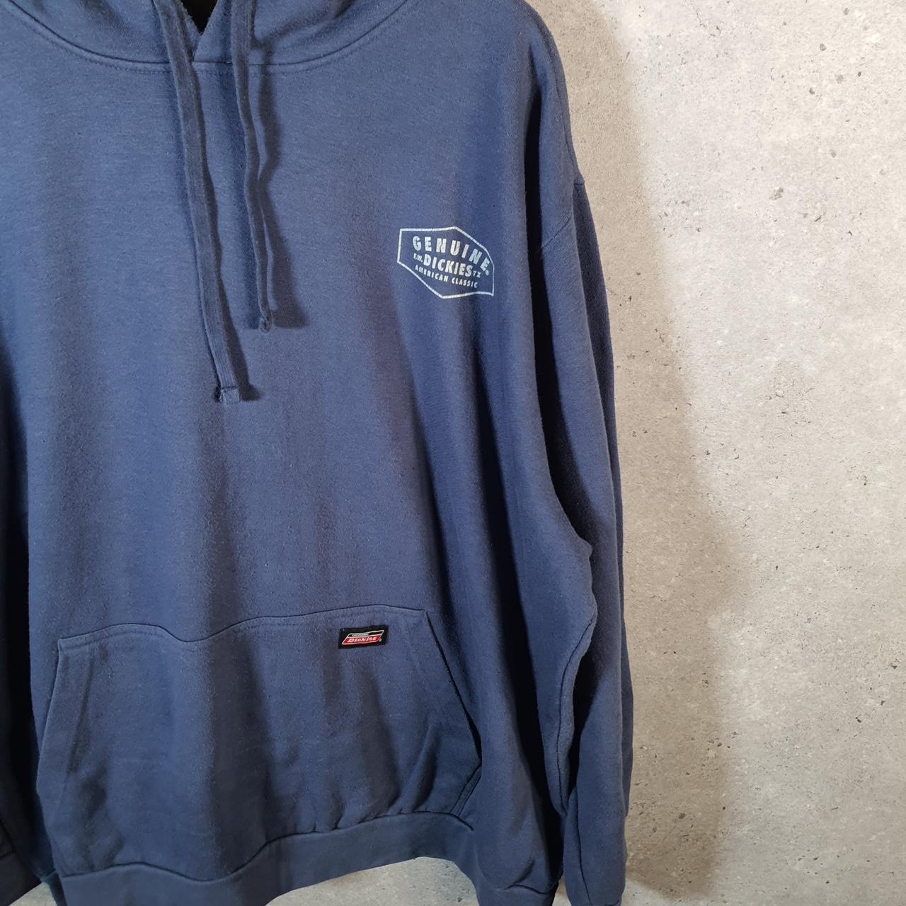 Vintage Dickies Workwear Embroidered Hoodie Men’s 2XL Navy Blue Y2K Pullover