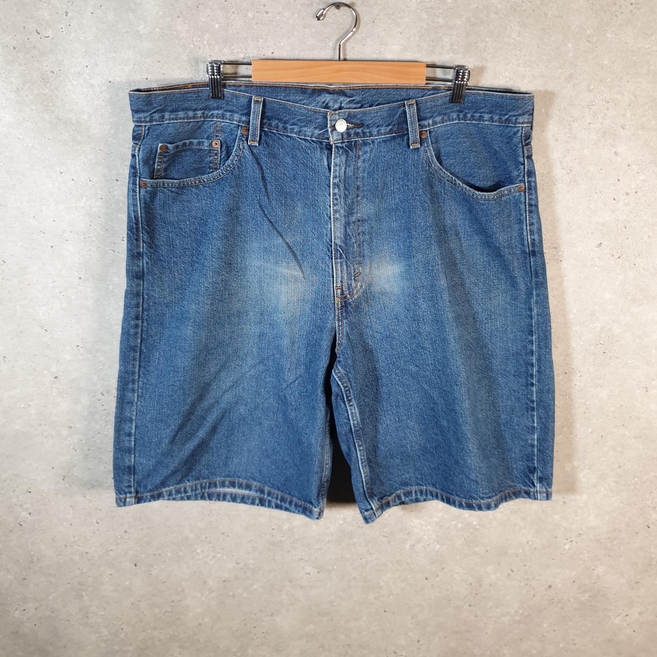 Vintage Levi’s 550 Baggy Shorts Jorts Cargo Men’s W42 Blue Relaxed Denim