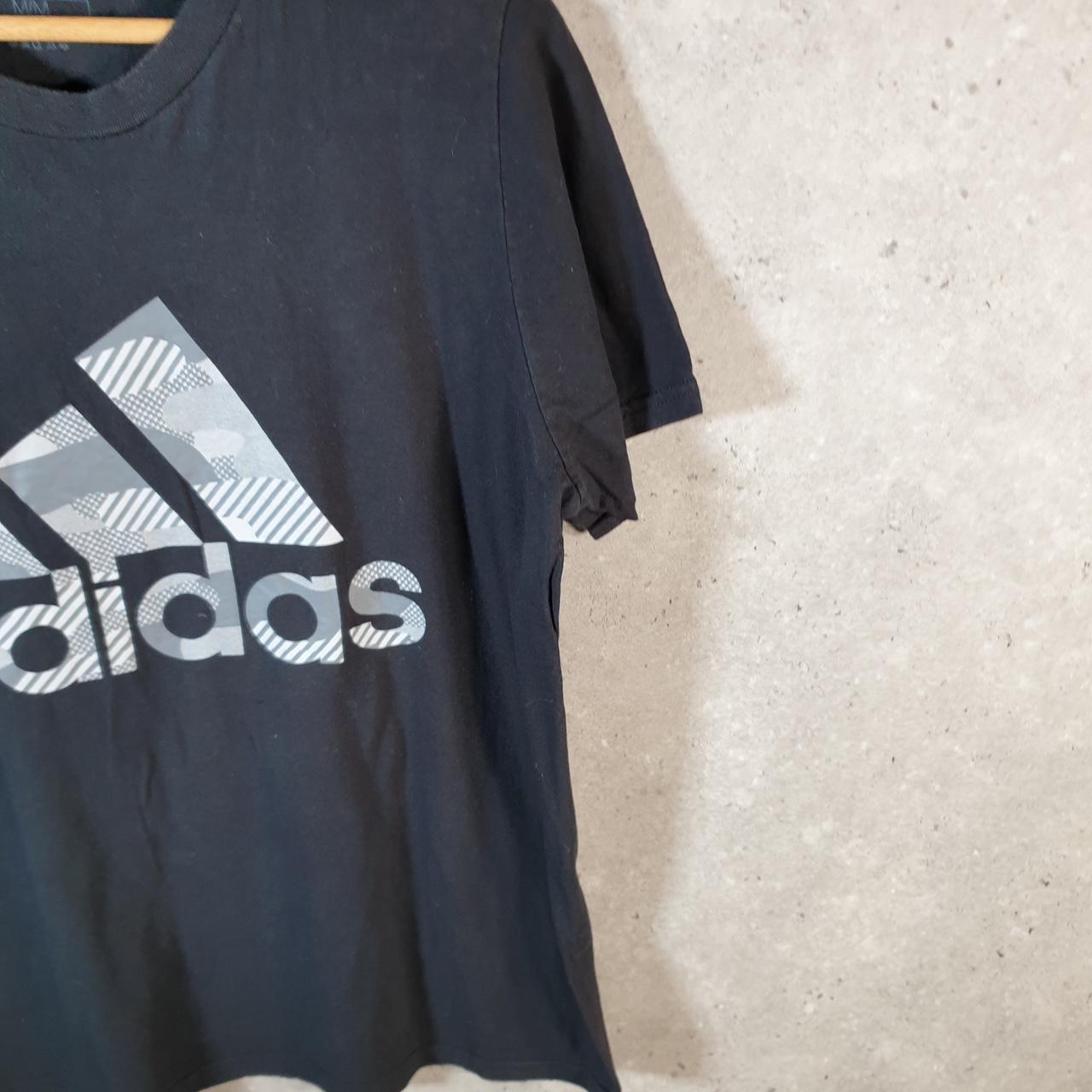 Vintage Adidas Amplifier T Shirt Shirt Men’s Medium Black Three Stripes Logo Athletic