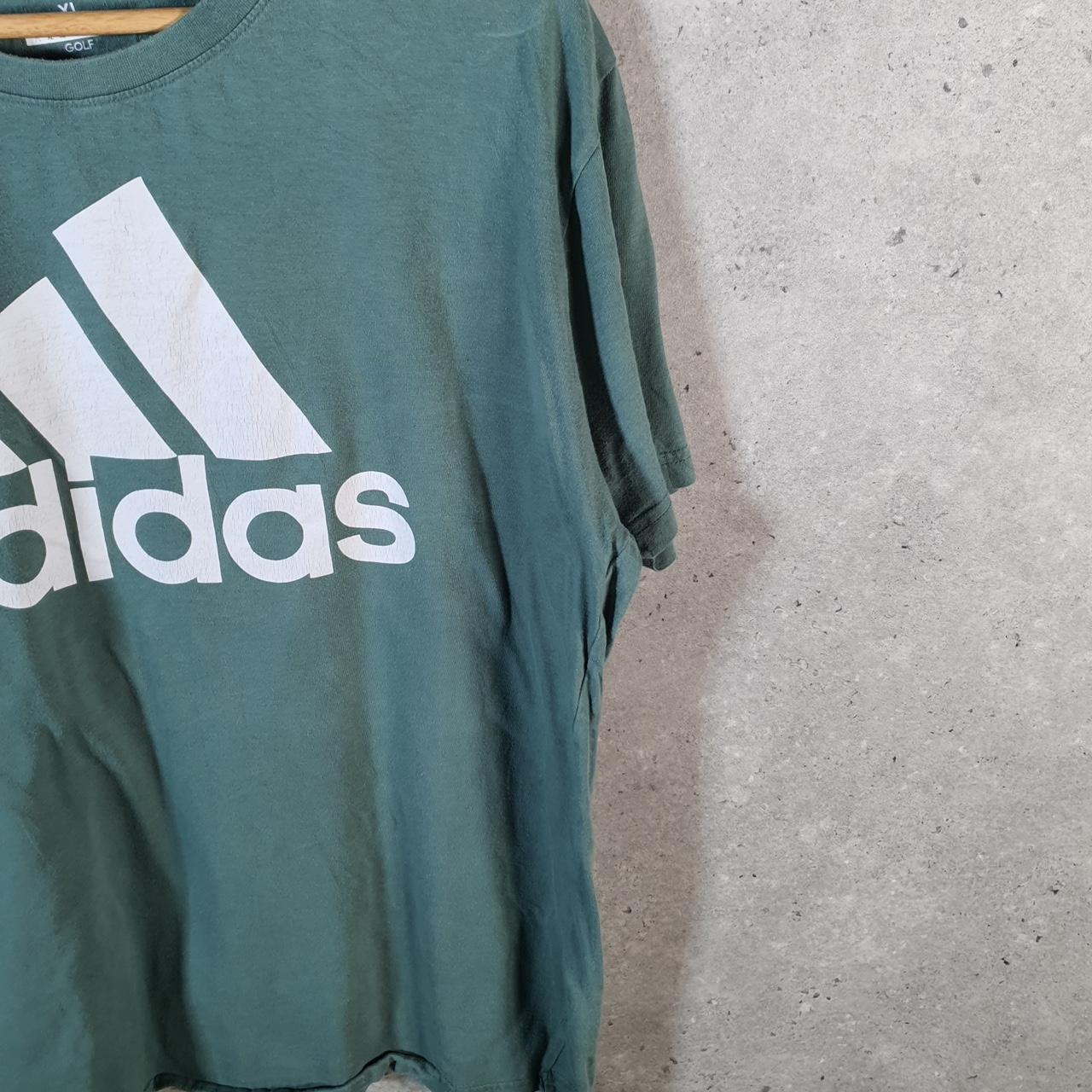 Vintage Adidas Golf T Shirt Men’s XL Blue Three Stripes Athletic Logo