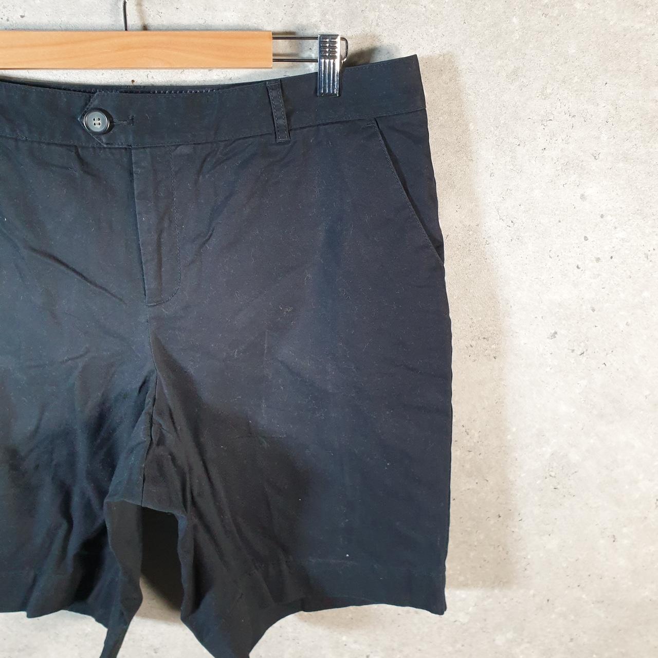 Vintage Dockers Chino Shorts Jorts Cargo Womens W36 Black Baggy Cotton