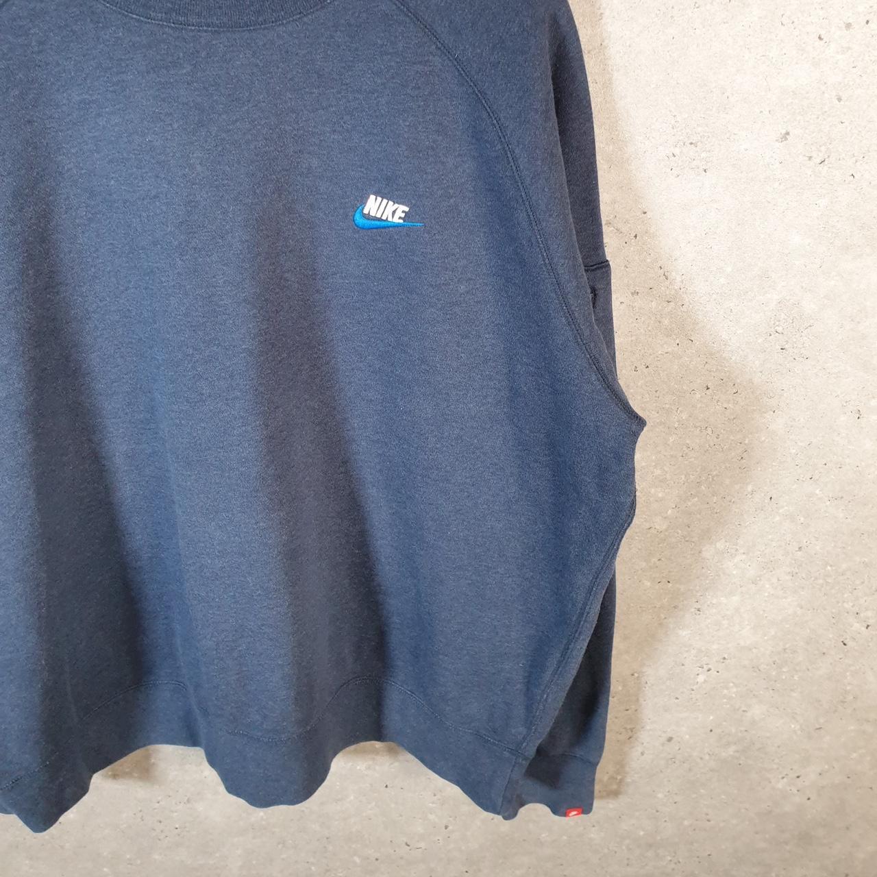 Vintage Nike Club Embroidered Sweatshirt Men’s XL Blue Swoosh Y2K Pullover Logo