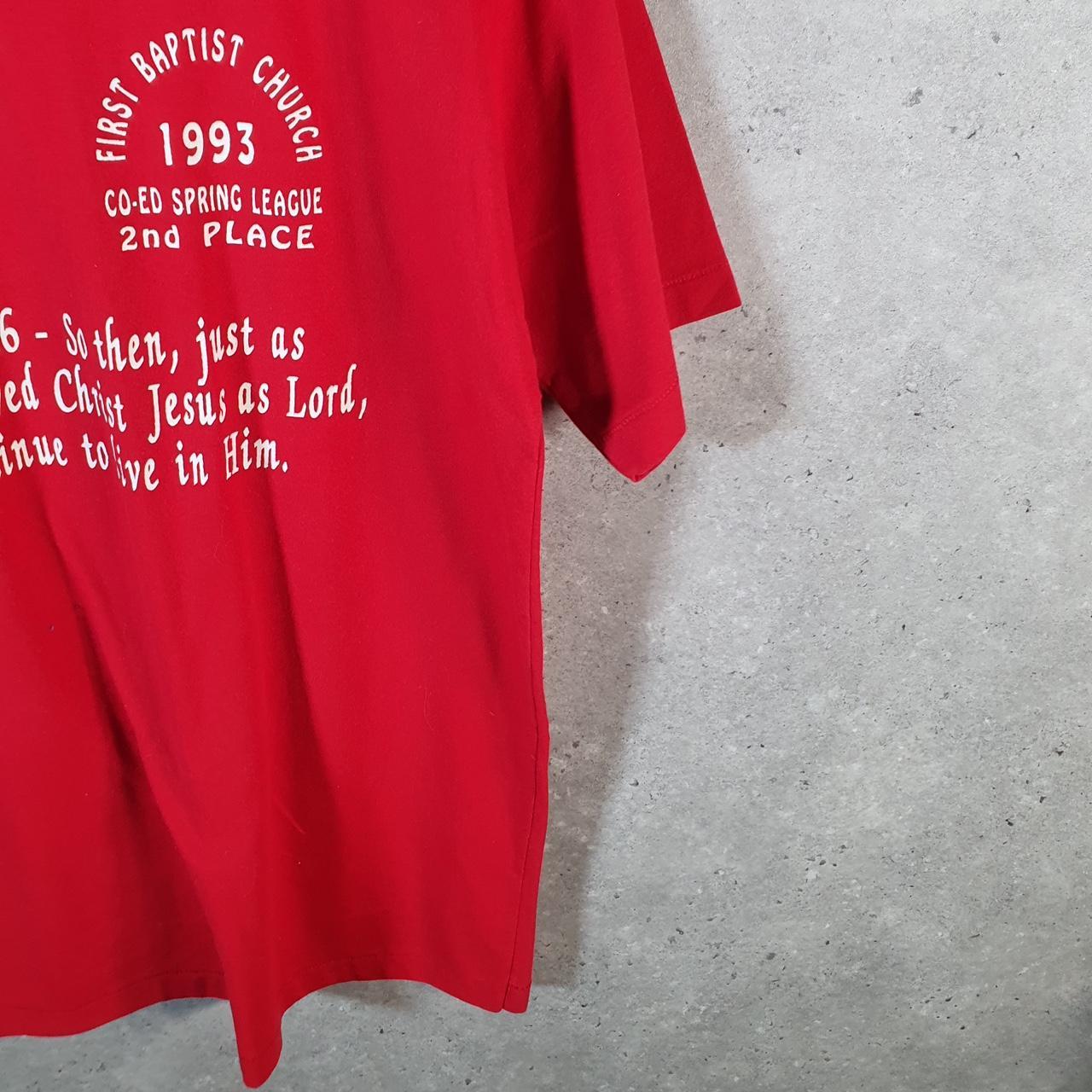 Vintage Gator Baptist Church 1993 USA Single Stitch T Shirt Men’s Large Red