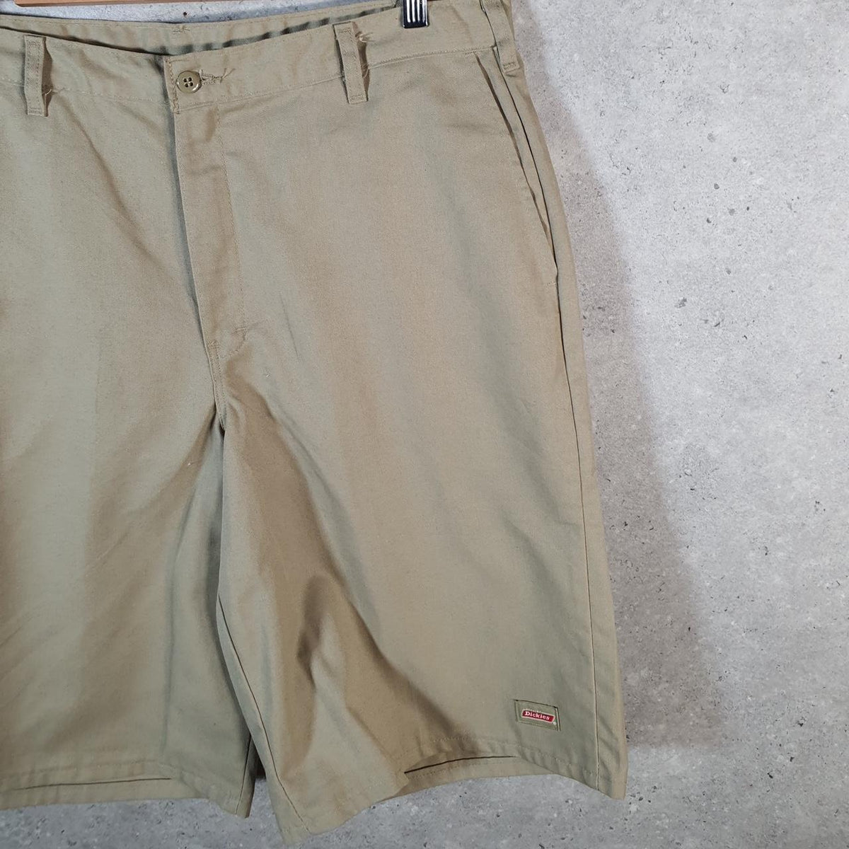 Vintage Dickies Baggy Chino Shorts Jorts Cargo Mens W38 Brown Relaxed Fit