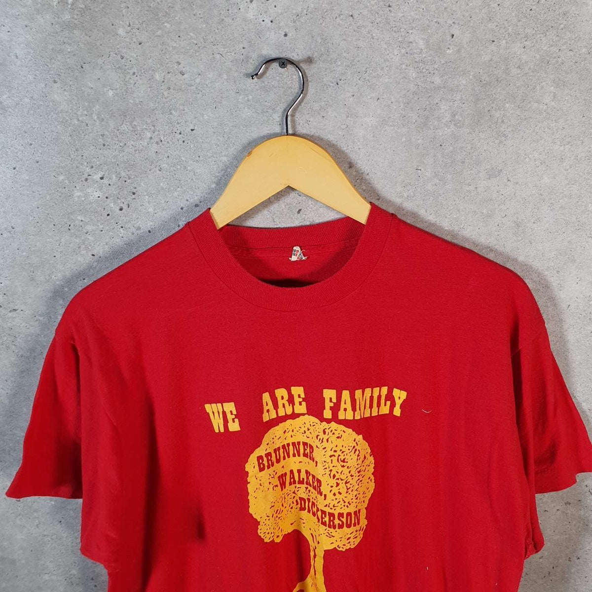 Vintage Screen Stars 1991 Canton Ohio Family USA Single Stitch T Shirt Men’s XL Red C9641
