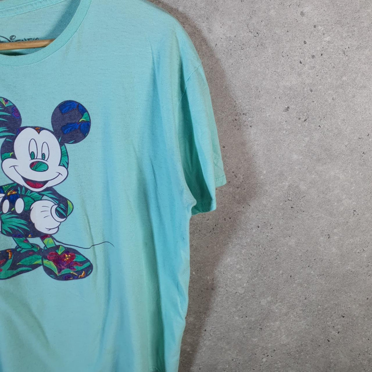 Vintage Disney Family Fun Land Mickey Mouse T Shirt Men’s XL Blue Graphic Cartoon