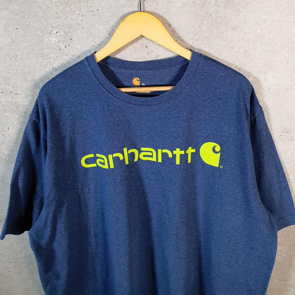 Vintage Carhartt Pocket T Shirt Men’s XL Blue Workwear Chore Utility Original Fit C9246