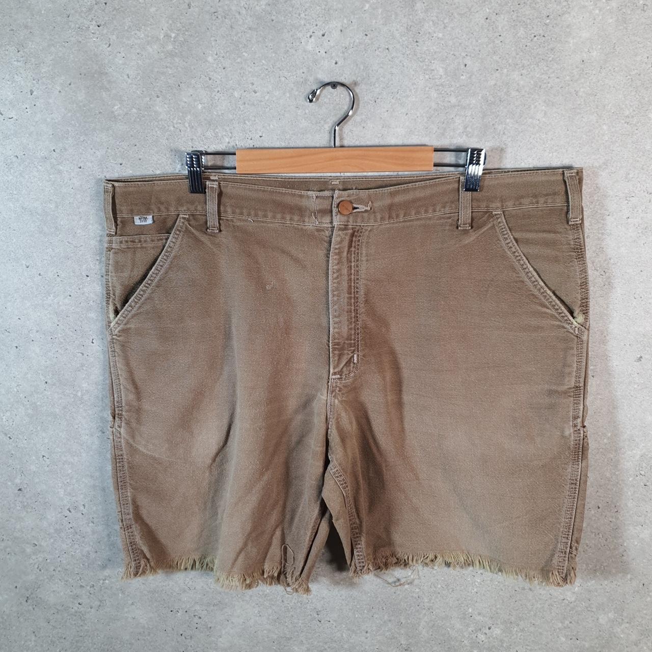 Vintage Carhartt Baggy Carpenter Shorts Jorts Cargo Men’s W40 Brown Loose Fit Workwear Big Fish Vintage
