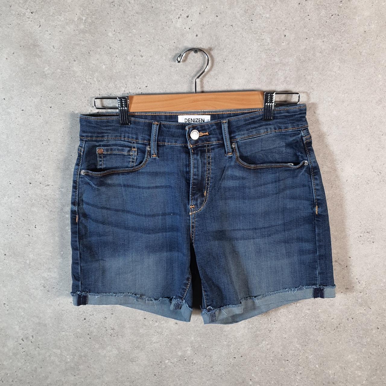 Vintage Levi’s Baggy Shorts Jorts Cargo Womens W28 Blue Relaxed Denim A4552