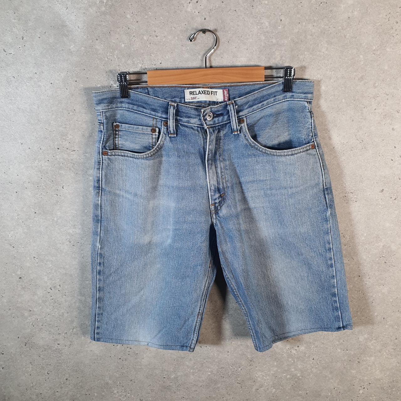 Vintage Levi’s 550 Baggy Shorts Jorts Cargo Mens W32 Blue Relaxed Denim