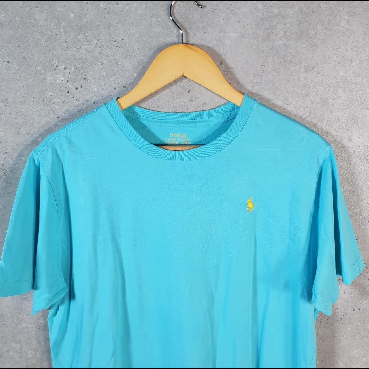 Vintage Ralph Lauren Polo T Shirt Womens XL Blue Embroidered Pony Classic Fit C8620