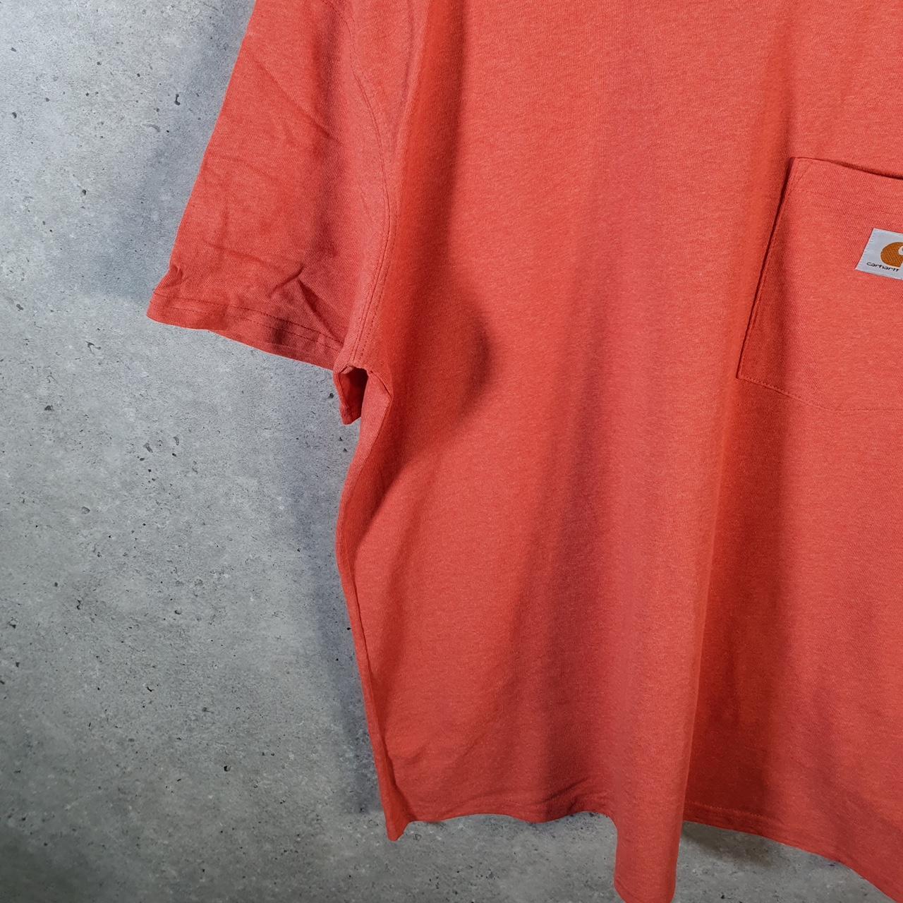 Vintage Carhartt Pocket T Shirt Womens Large Pink Workwear Chore Utility Loose Fit